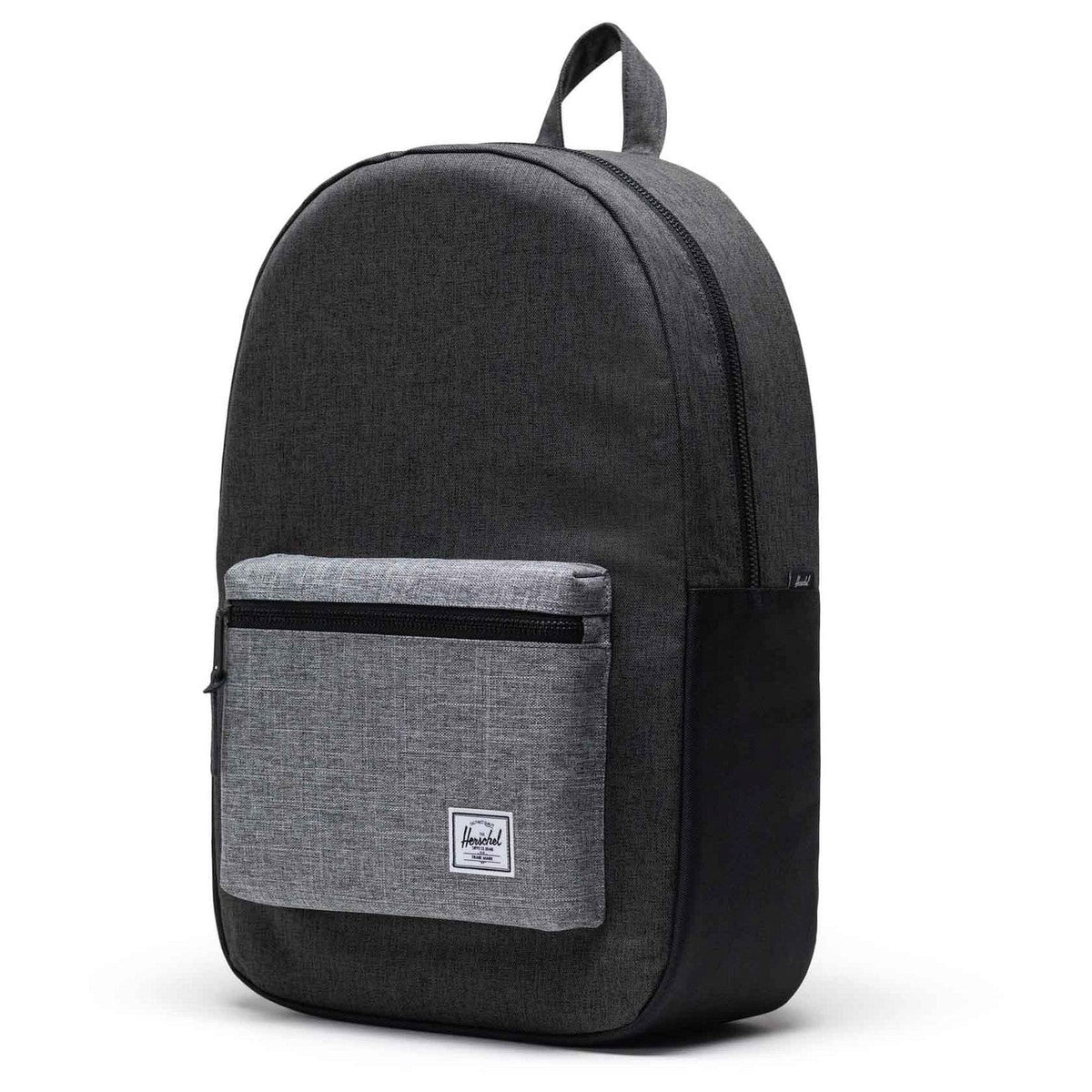 Herschel Settlement Backpack 23L in Black Crosshatch Black Raven Crosshatch — angle view