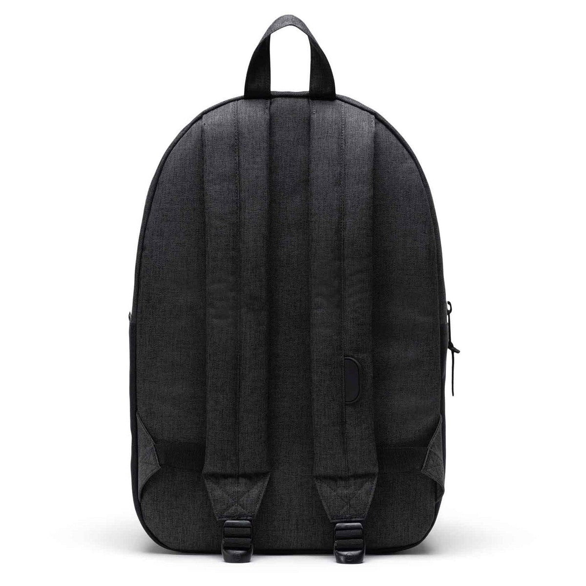Herschel Settlement Backpack 23L in Black Crosshatch Black Raven Crosshatch — back view