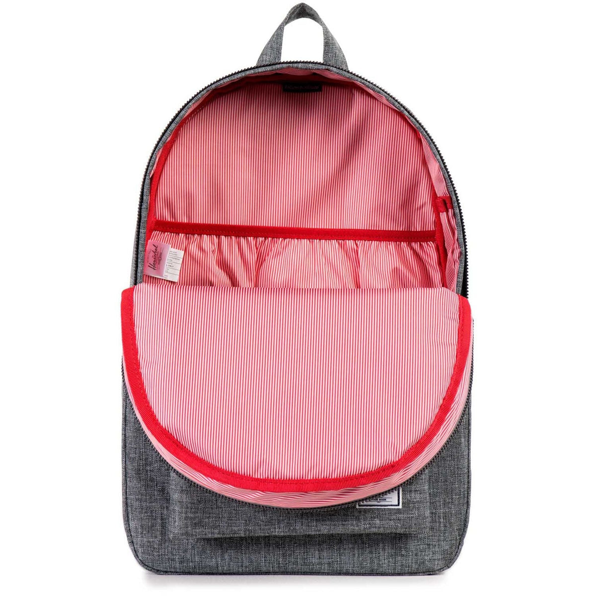 Herschel Settlement Backpack 23L in Raven — interior view