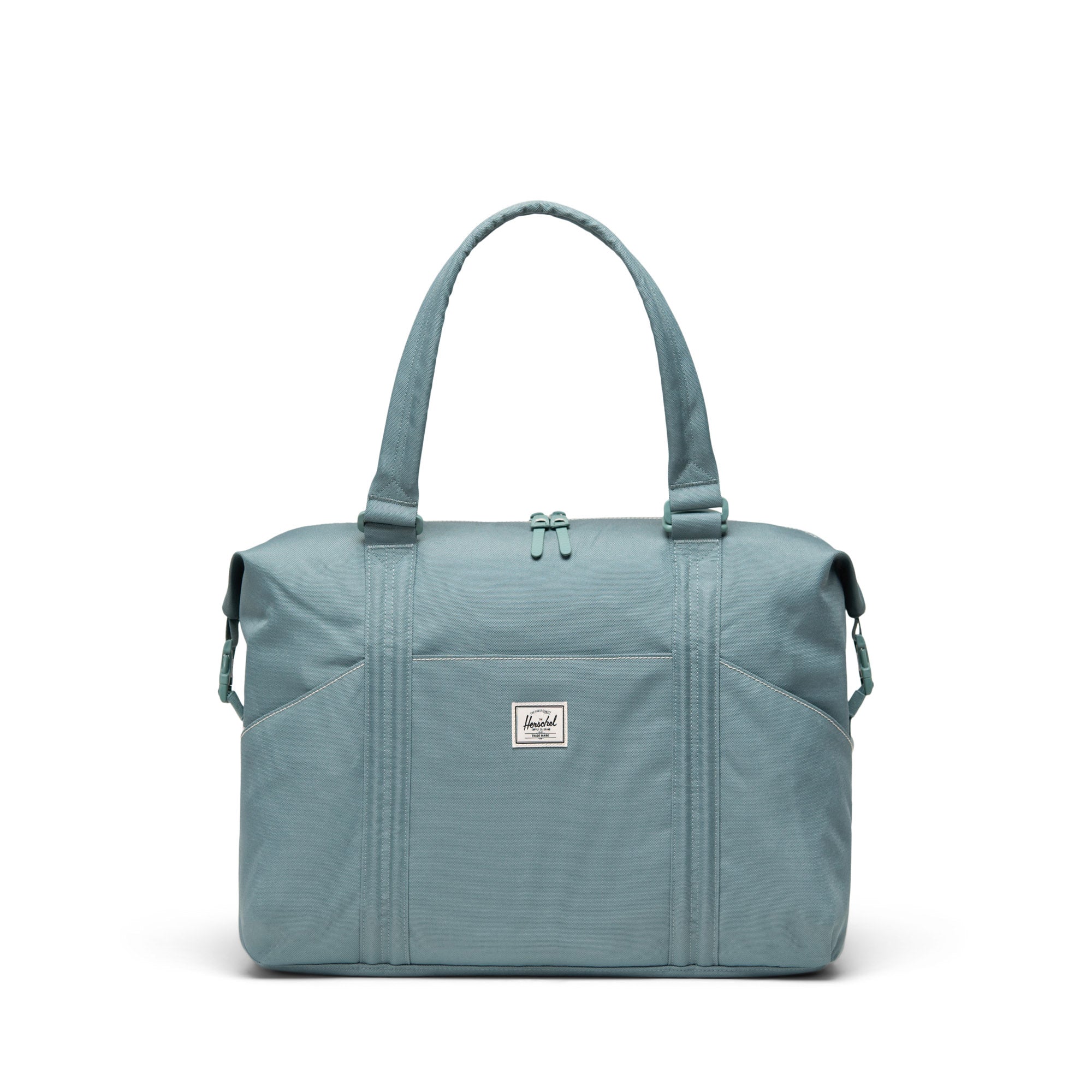 Herschel Strand Duffle Diaper Bag 24L in Trellis — front view # color_Trellis