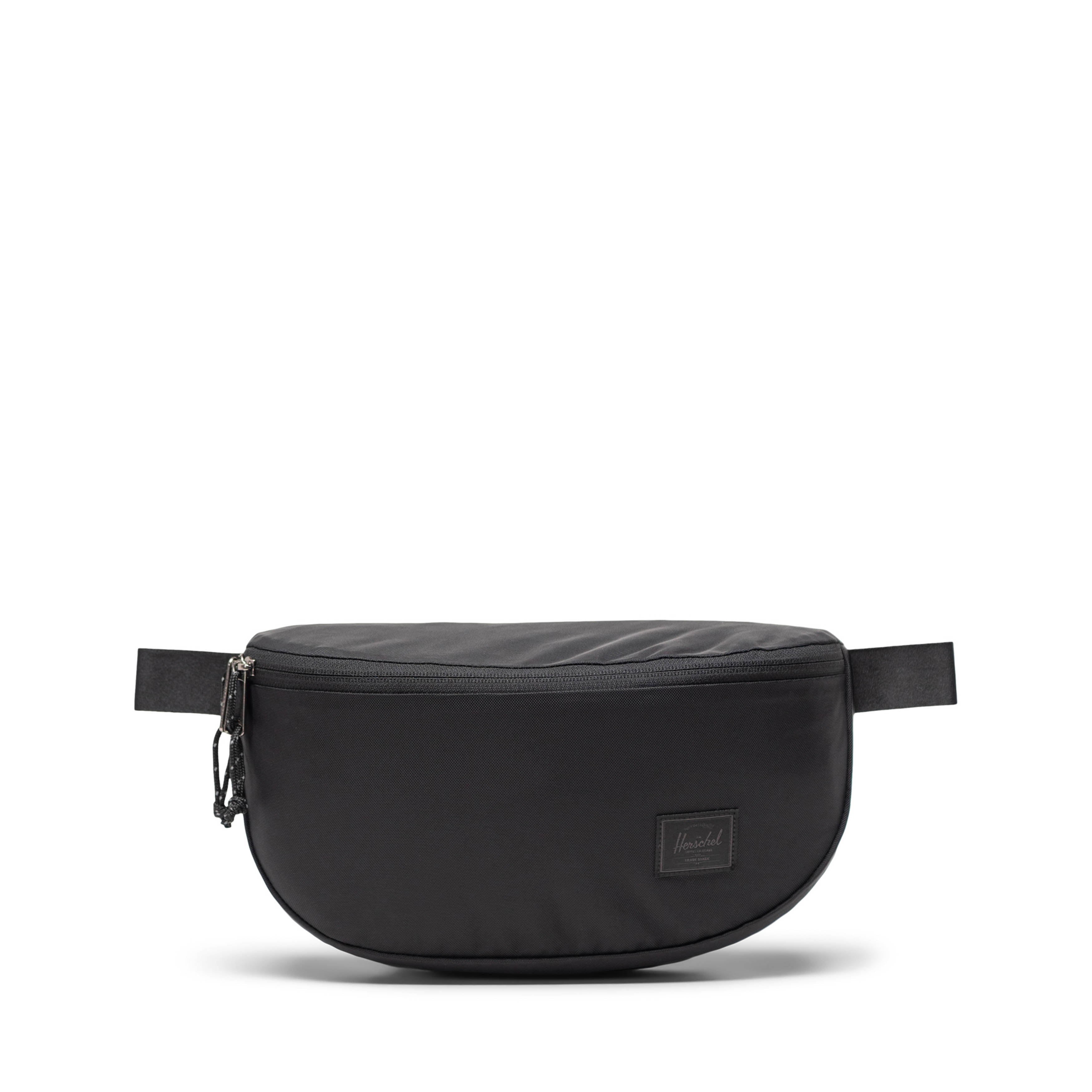 Herschel Kaine Hip Pack Nylon 4.5L in Black — front view