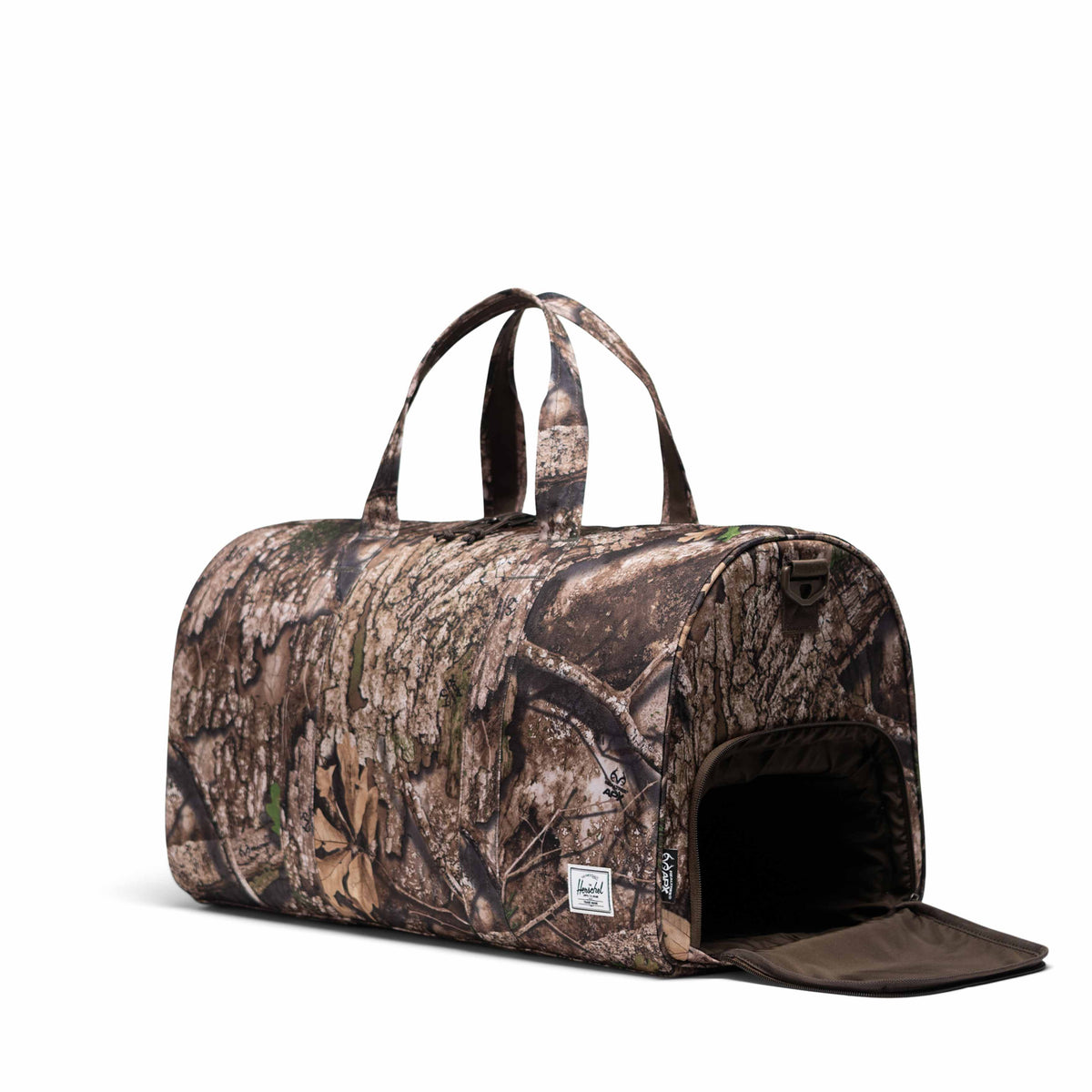 Realtree Herschel Novel Duffle 43L in Realtree APX™ Camo — interior view
