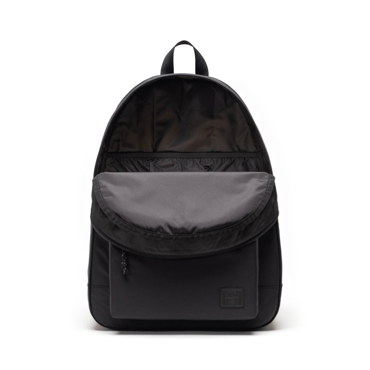 Nylon Herschel Classic XL Backpack 30L in Black — interior view # color_Black