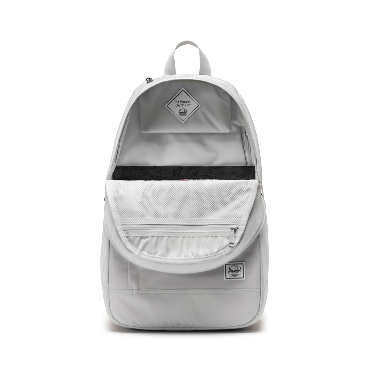 Herschel Seymour Backpack Premium Classic 26L in Metal — interior view # color_Metal