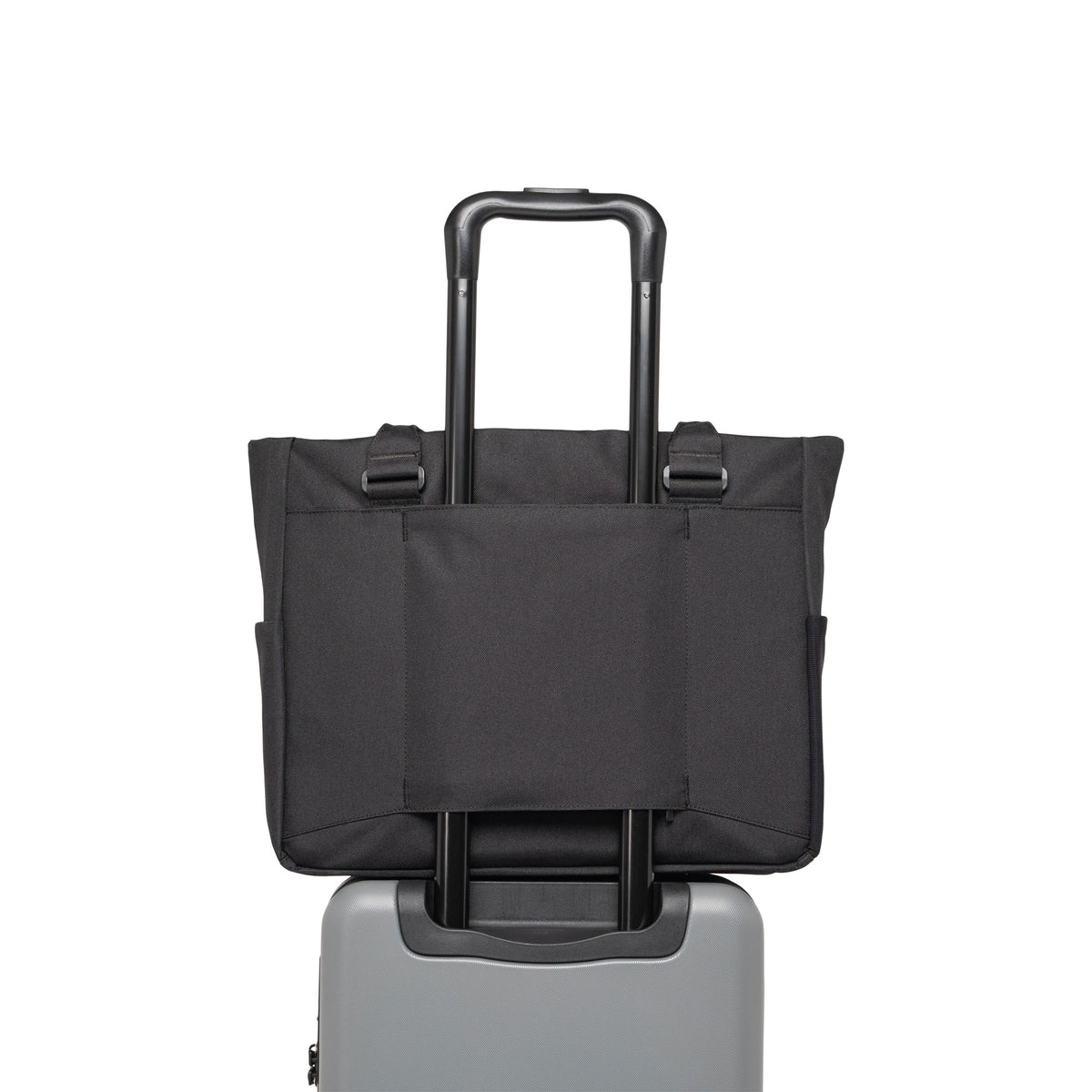 Herschel Kaslo Tote Tech 23L in Black — detail view # color_Black