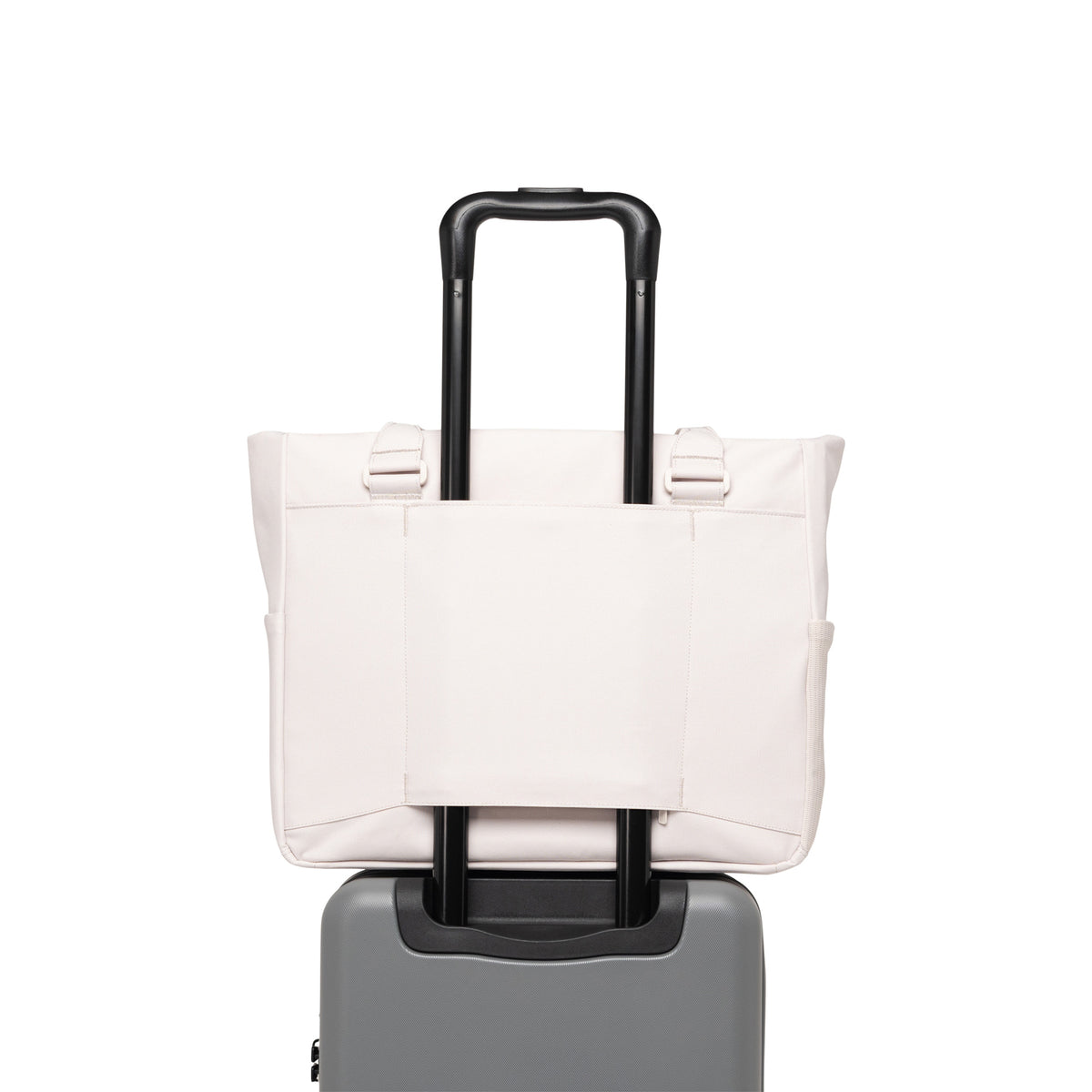 Herschel Kaslo Tote Tech 23L in Moonbeam Tonal — detail view # color_Moonbeam Tonal