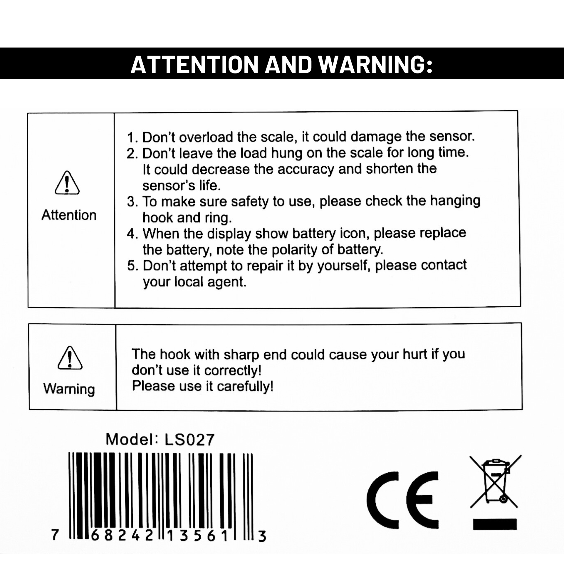 Camel Mountain LS027 Digital Luggage Scale, view 4