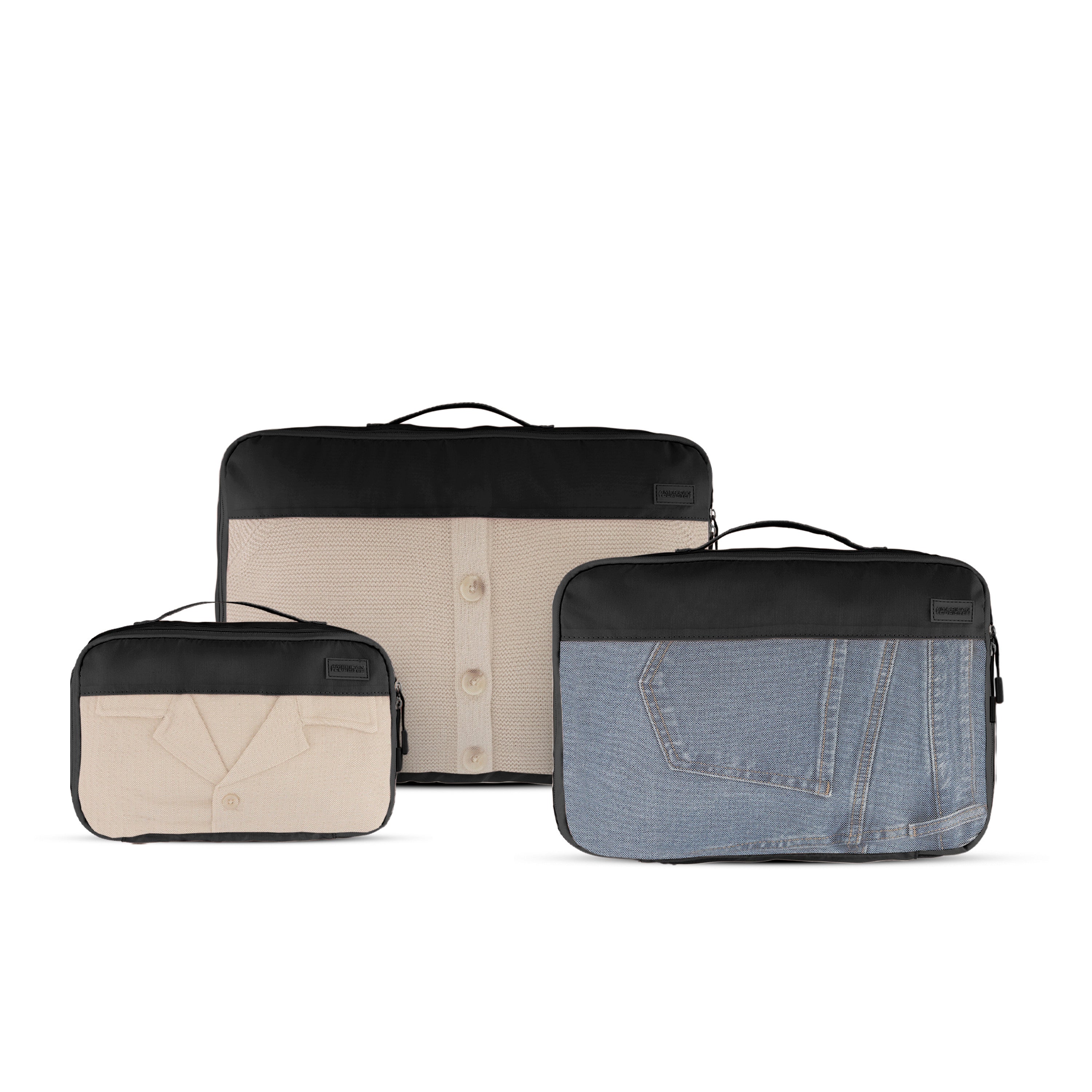 American Tourister Stratum 3.0 Packing Cubes (3-Piece Set) - Black