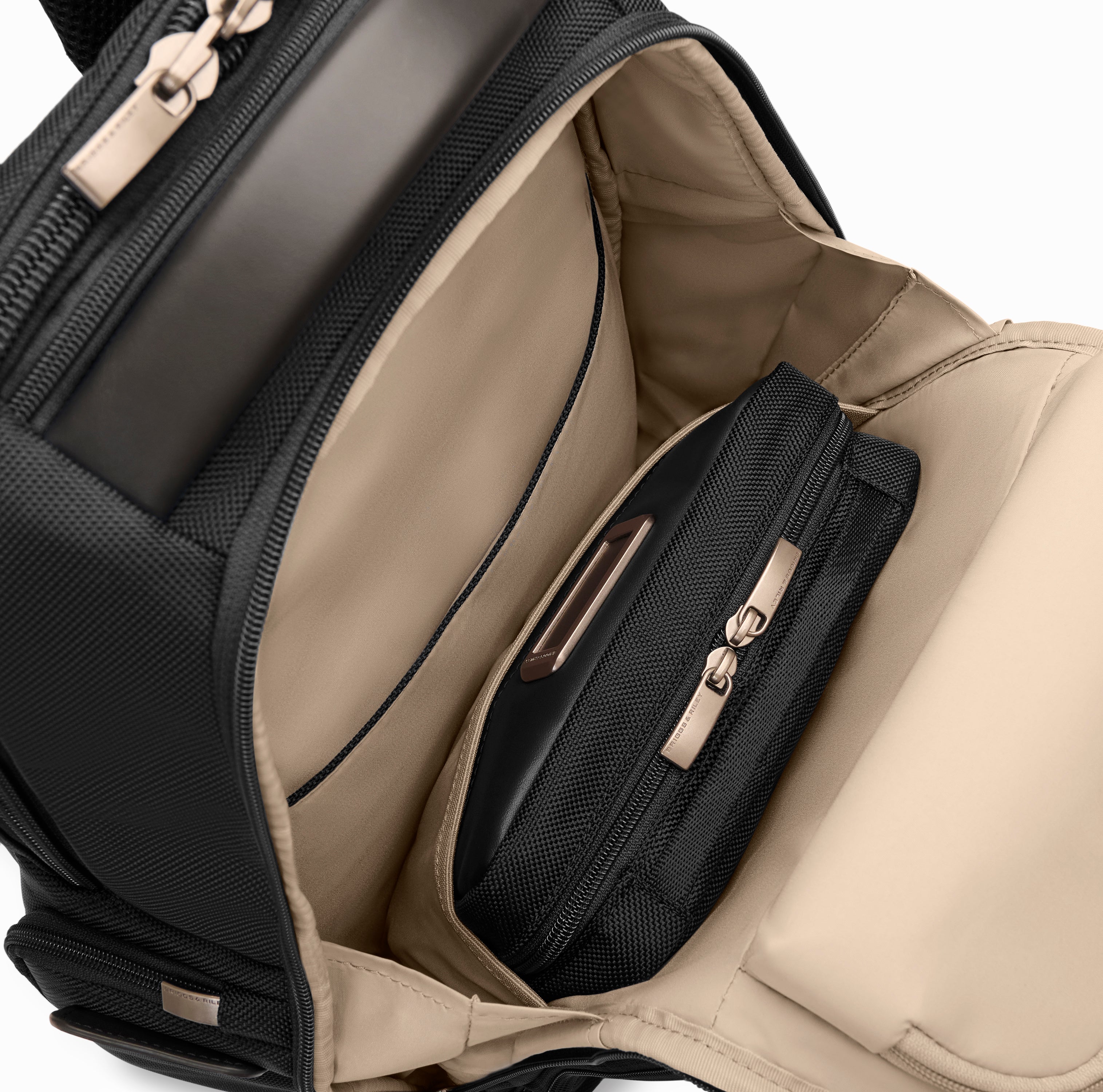 Briggs & Riley @work Tech Kit in Black — lifestyle
