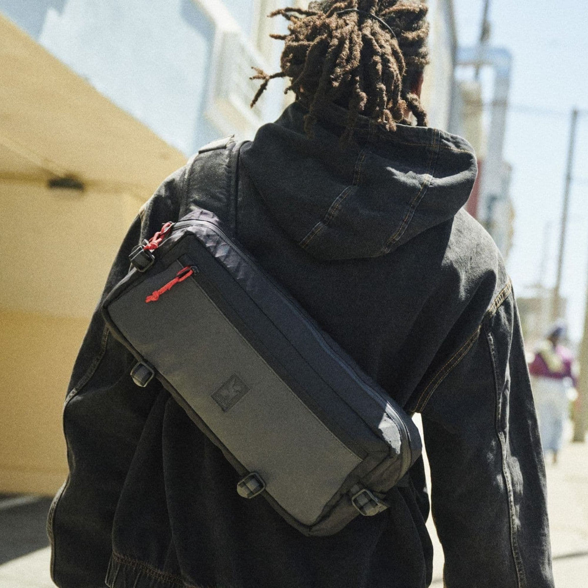 Chrome Industries Kadet Sling Bag 9L in Black XRF — lifestyle