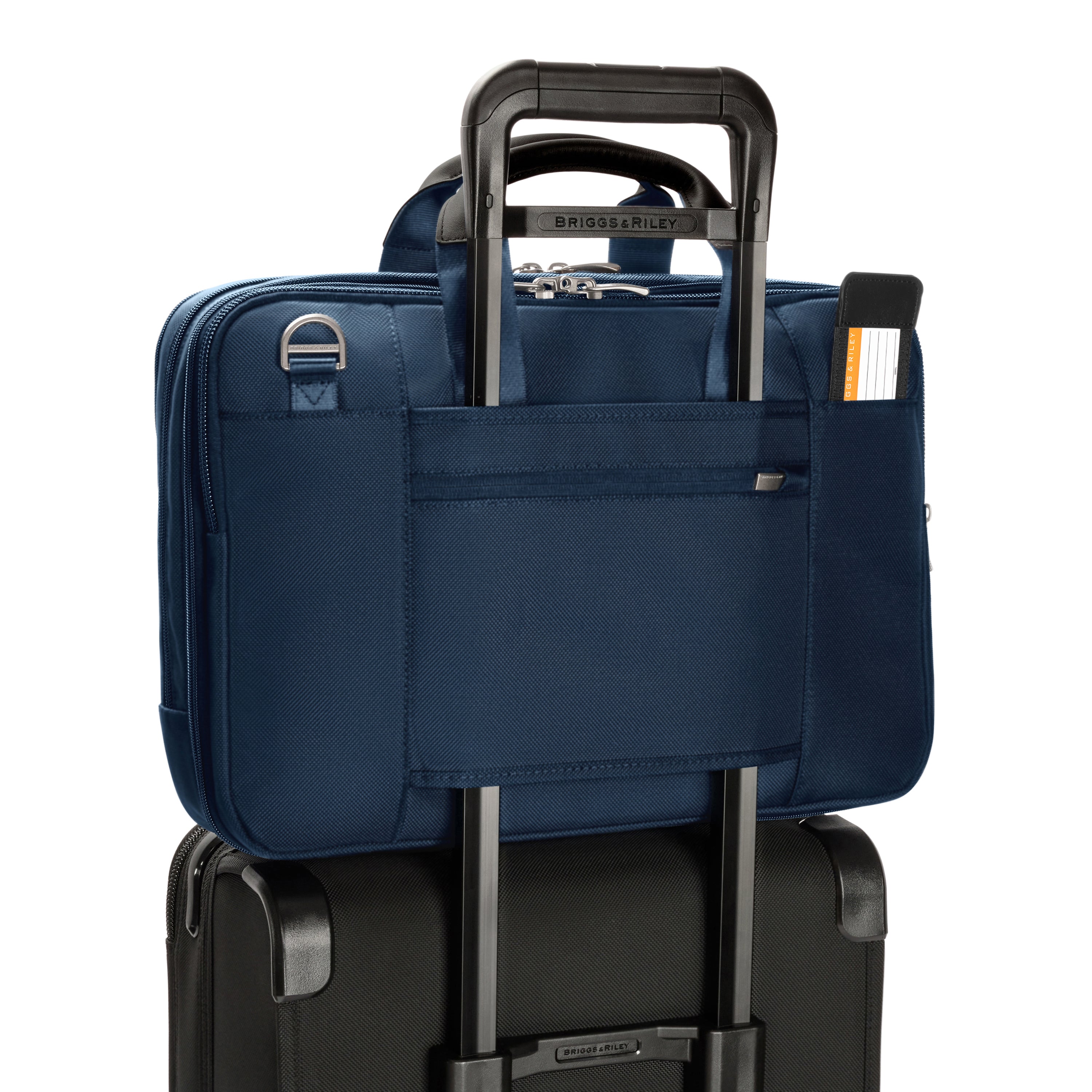 Briggs & Riley @work Medium Expandable Brief in Navy — detail view 5 # color_Navy