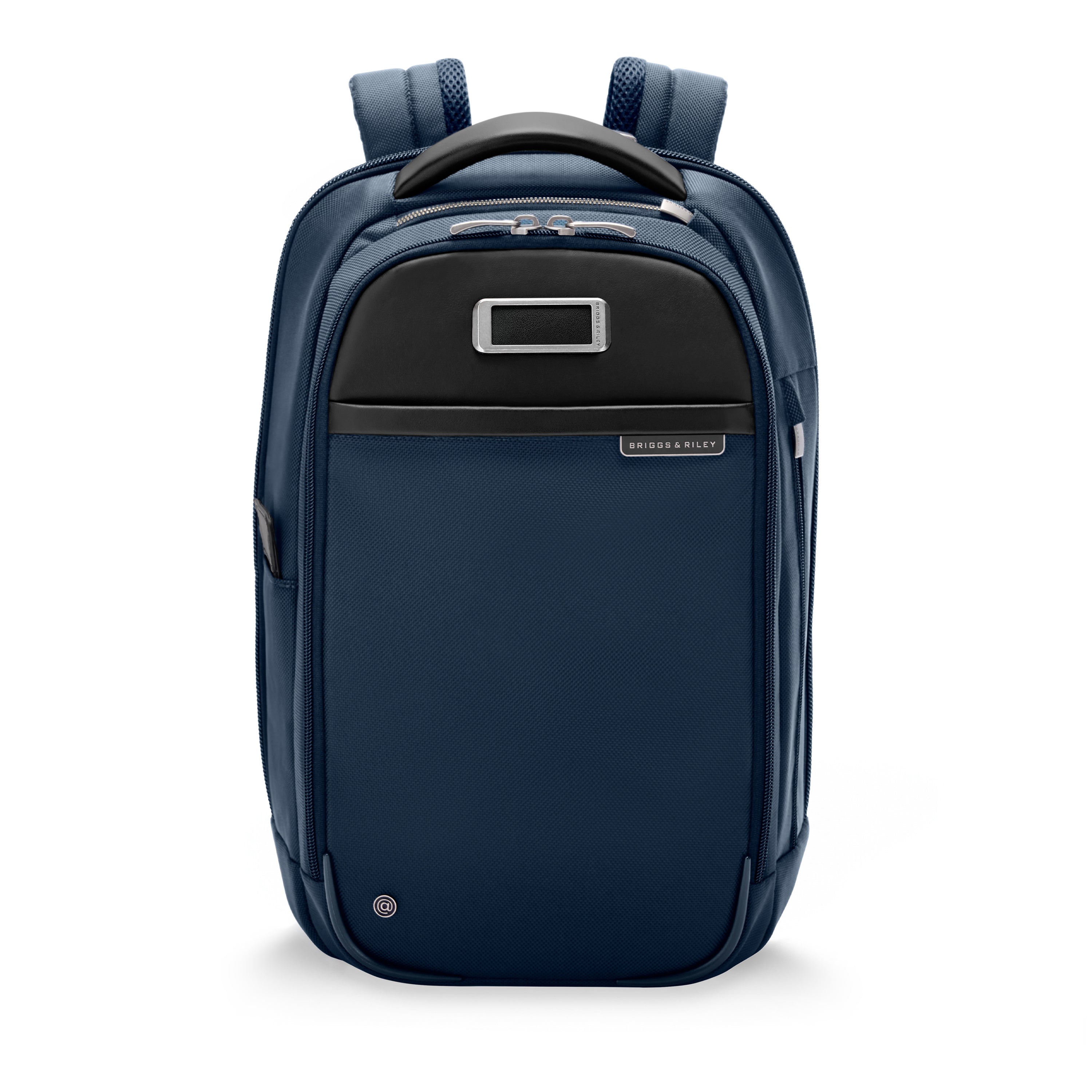 Briggs & Riley @work Slim Backpack in Navy — front view # color_Navy