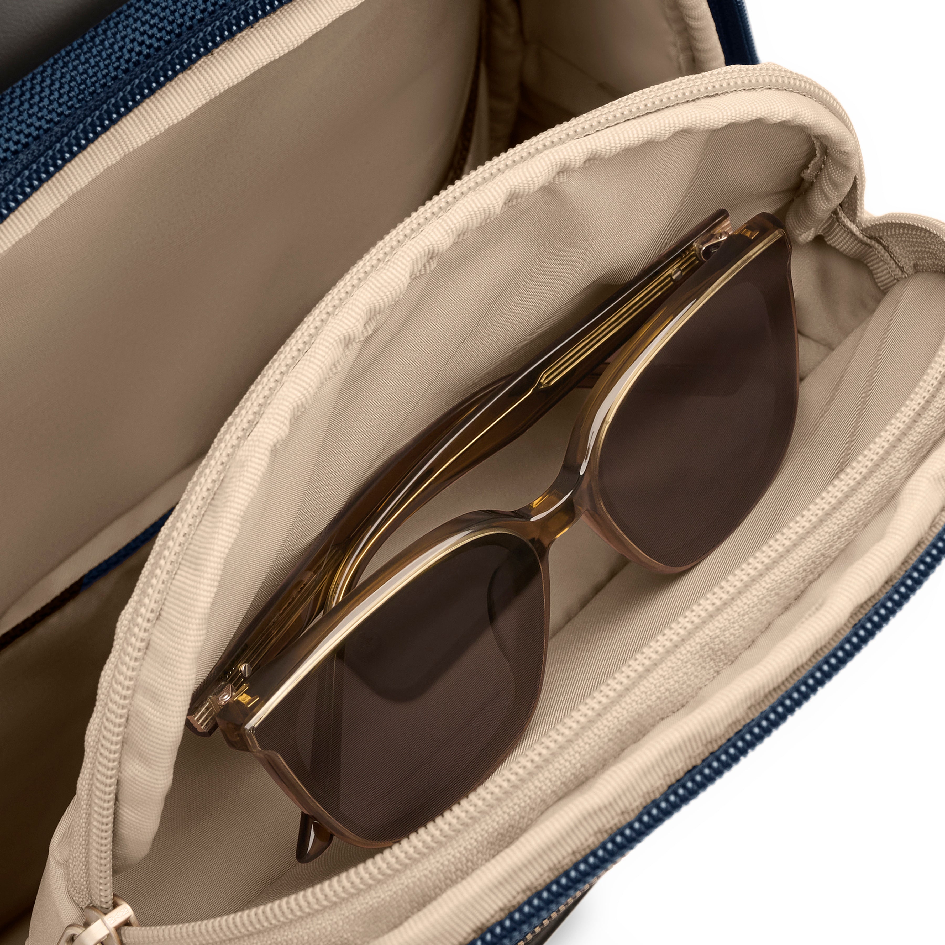 Briggs & Riley @work Slim Backpack in Navy — detail view 2 # color_Navy
