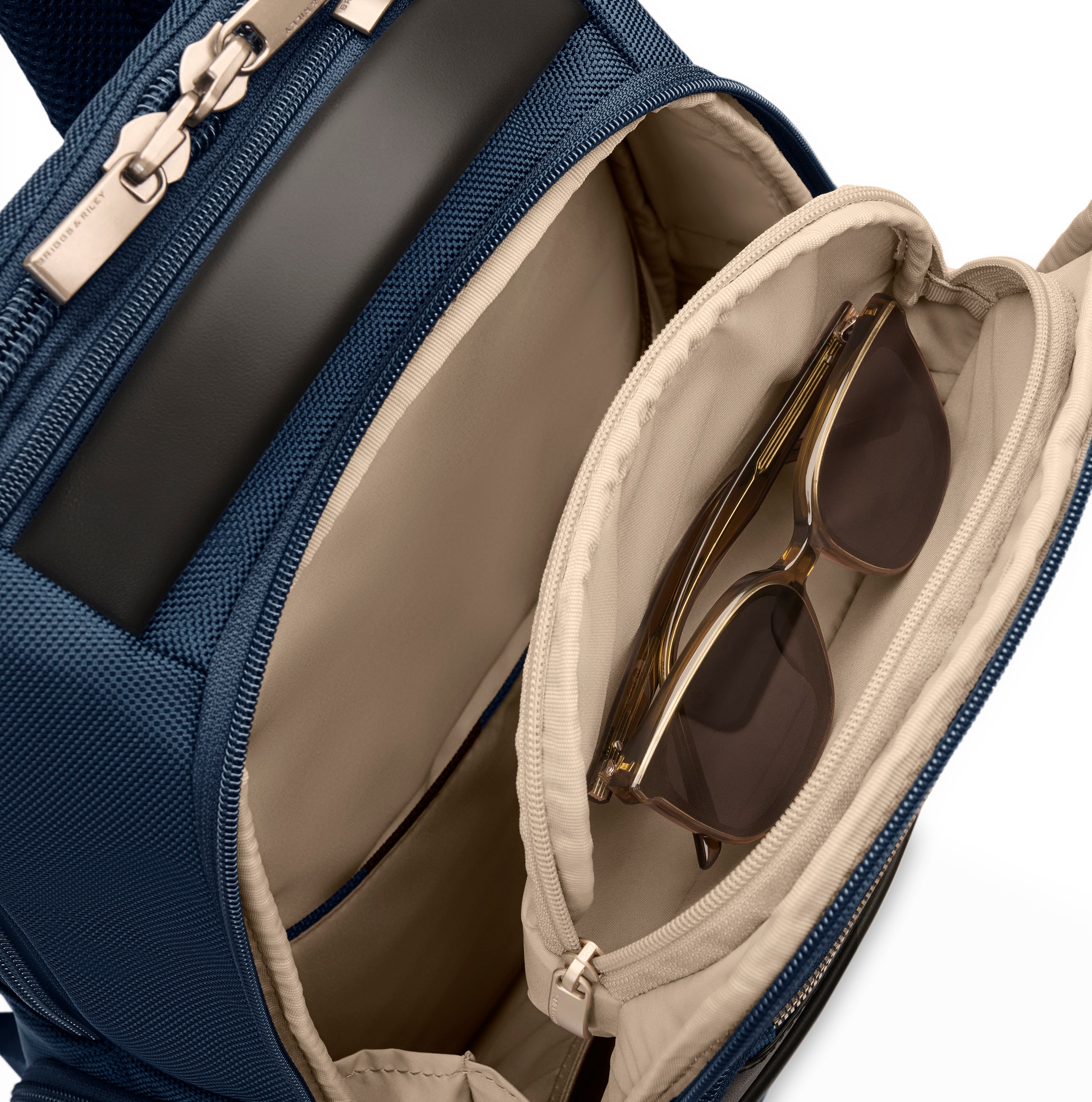 Briggs & Riley @work Medium Backpack in Navy — detail view # color_Navy