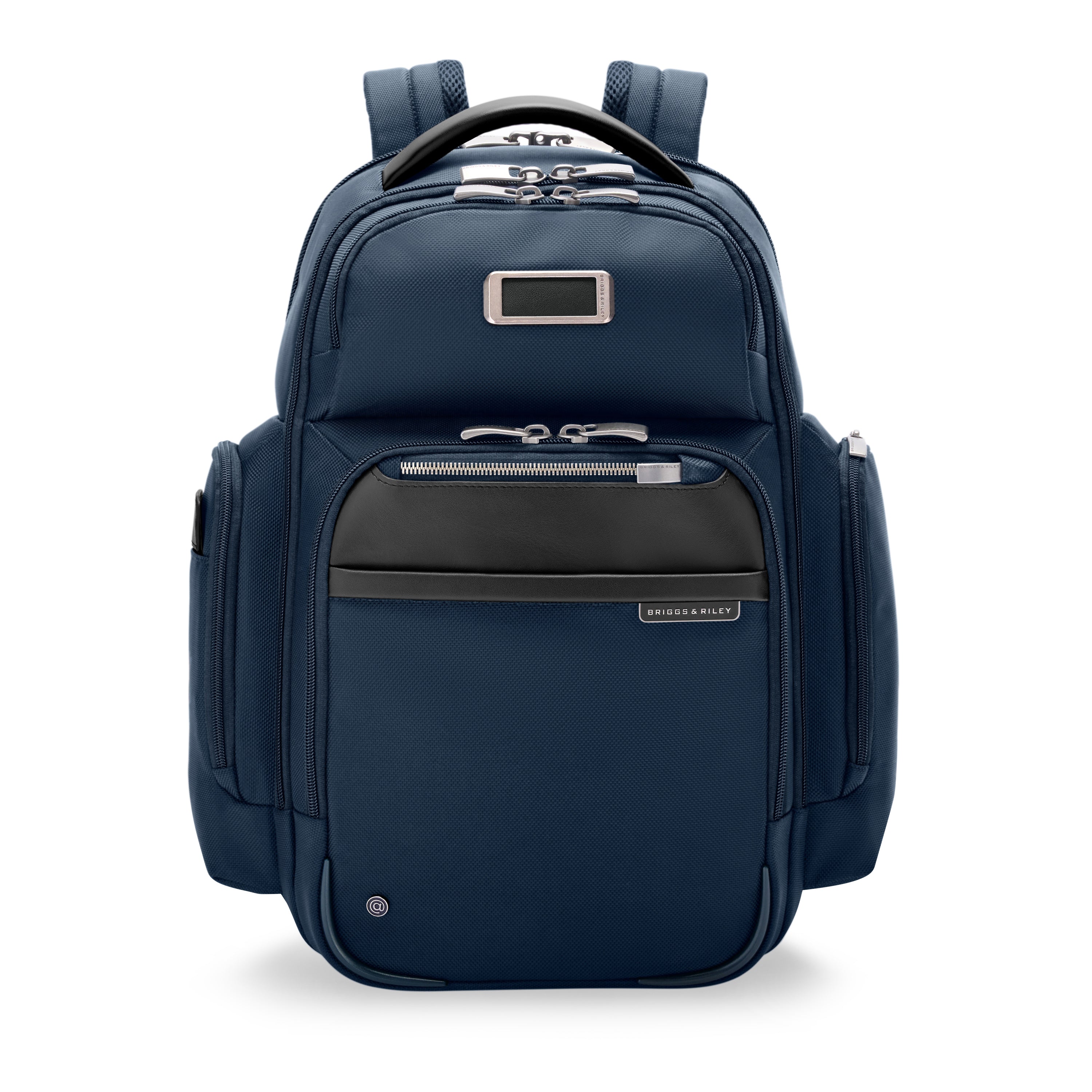 Briggs & Riley @work Medium Cargo Backpack in Navy — front view # color_Navy