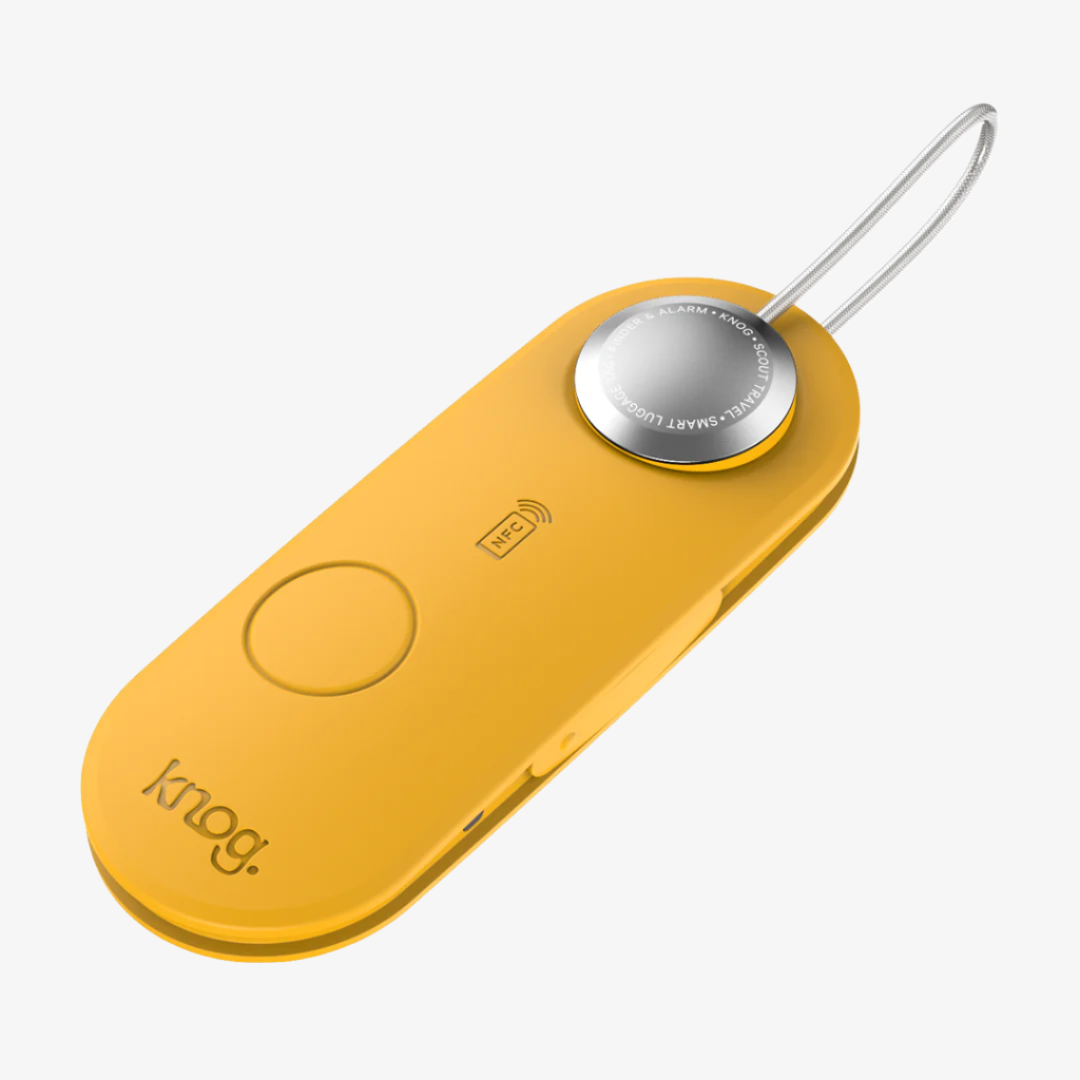 Eagle Creek Knog Scout Travel Smart Luggage Tag in Yellow — front view