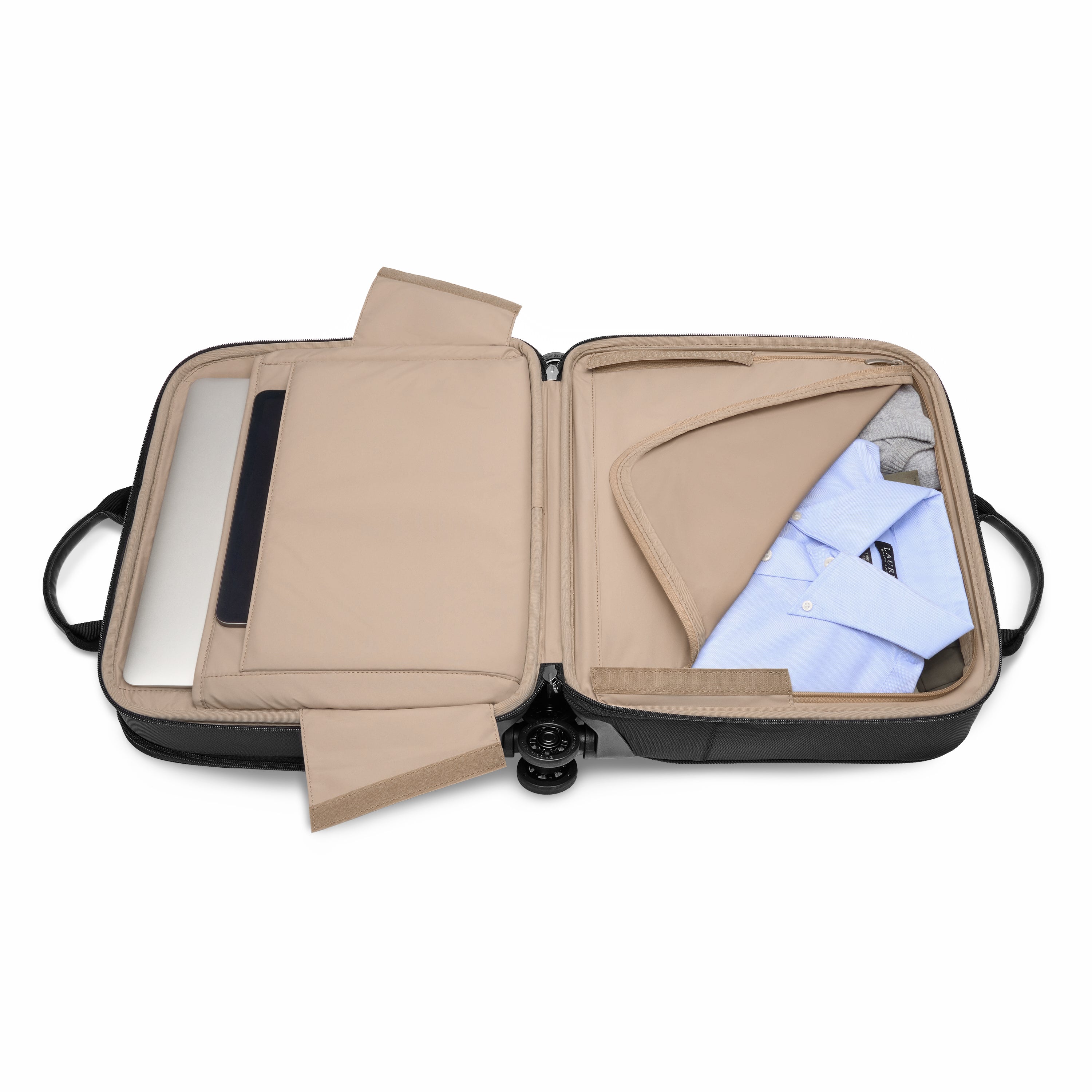 Briggs & Riley @work Medium Spinner Brief in Black — interior view 6