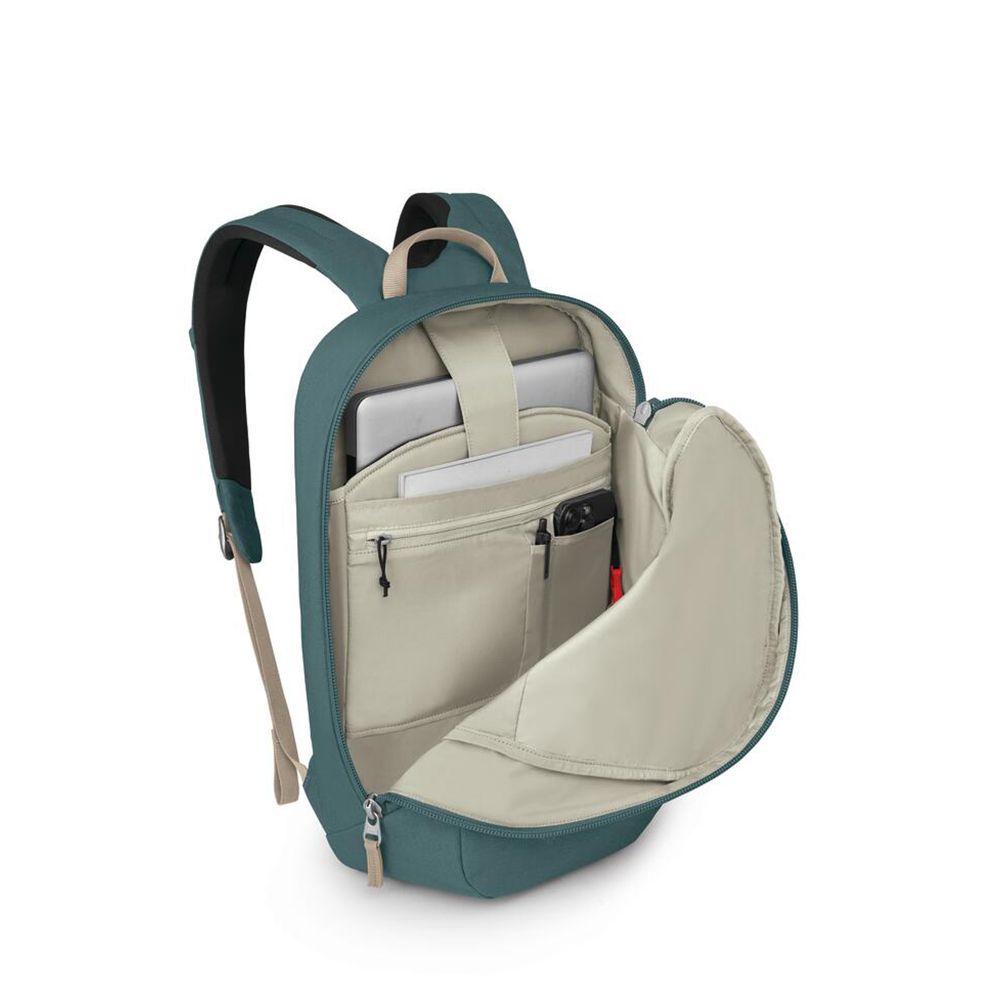 Osprey Arcane Large Daypack 21L in Cascade Blue Heather — detail view 2