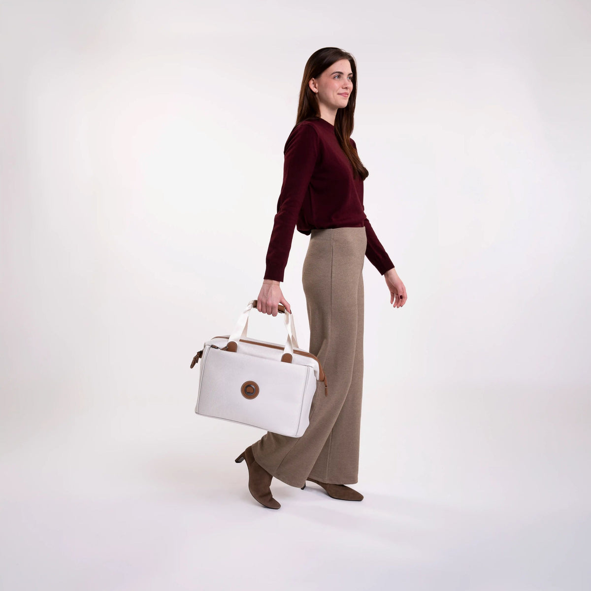 Delsey Chatelet Air 2.0 Weekender Travel Bag in Angora — lifestyle # color_Angora