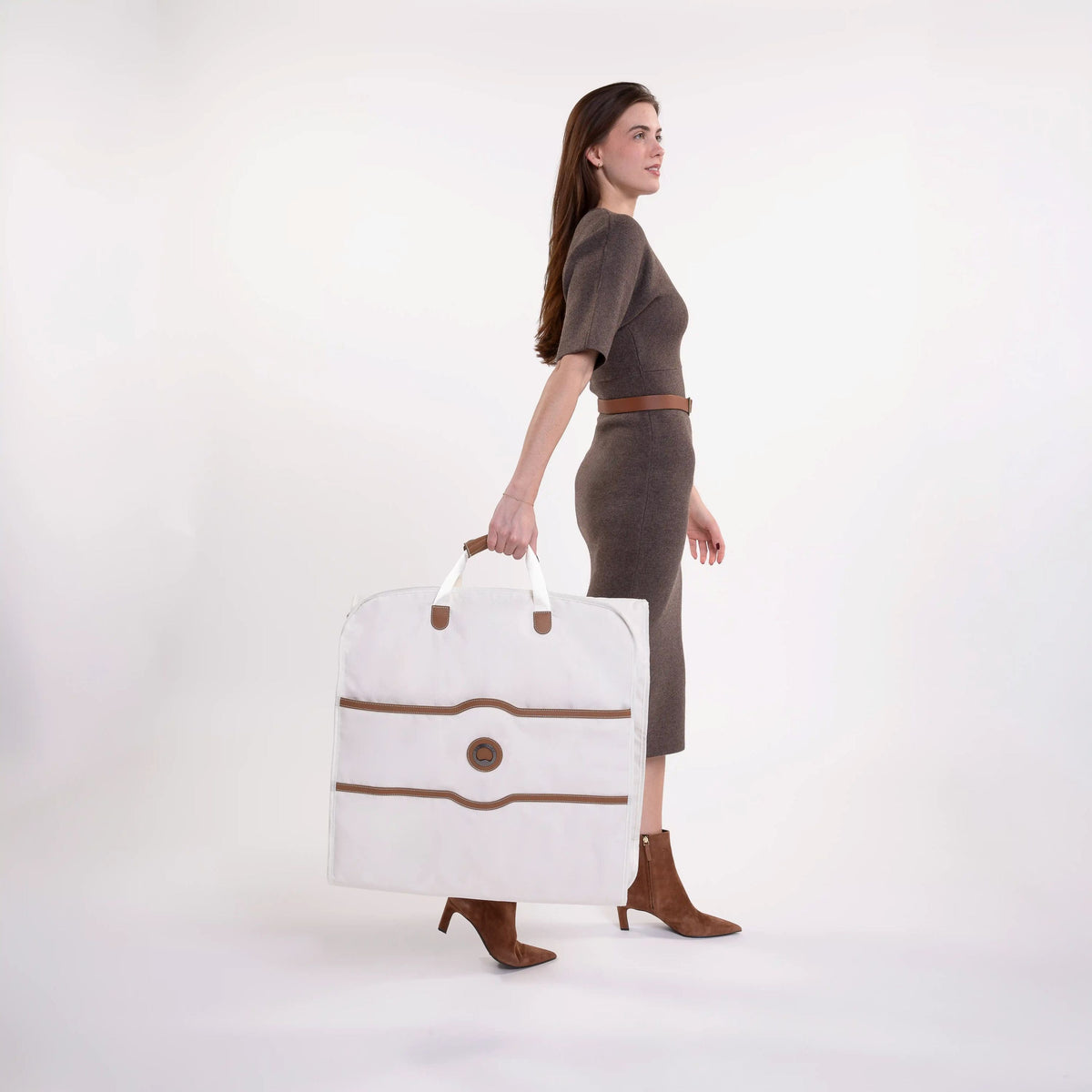 Delsey Chatelet Air 2.0 Garment Cover in Angora — lifestyle # color_Angora