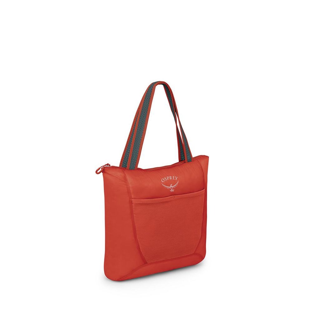 Osprey Ultralight Stuff Tote in Mars Orange — front view # color_Mars Orange