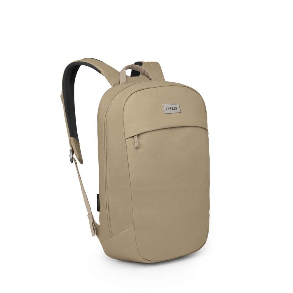 Osprey Arcane Large Daypack 21L in Latte Brown — front view # color_Latte Brown