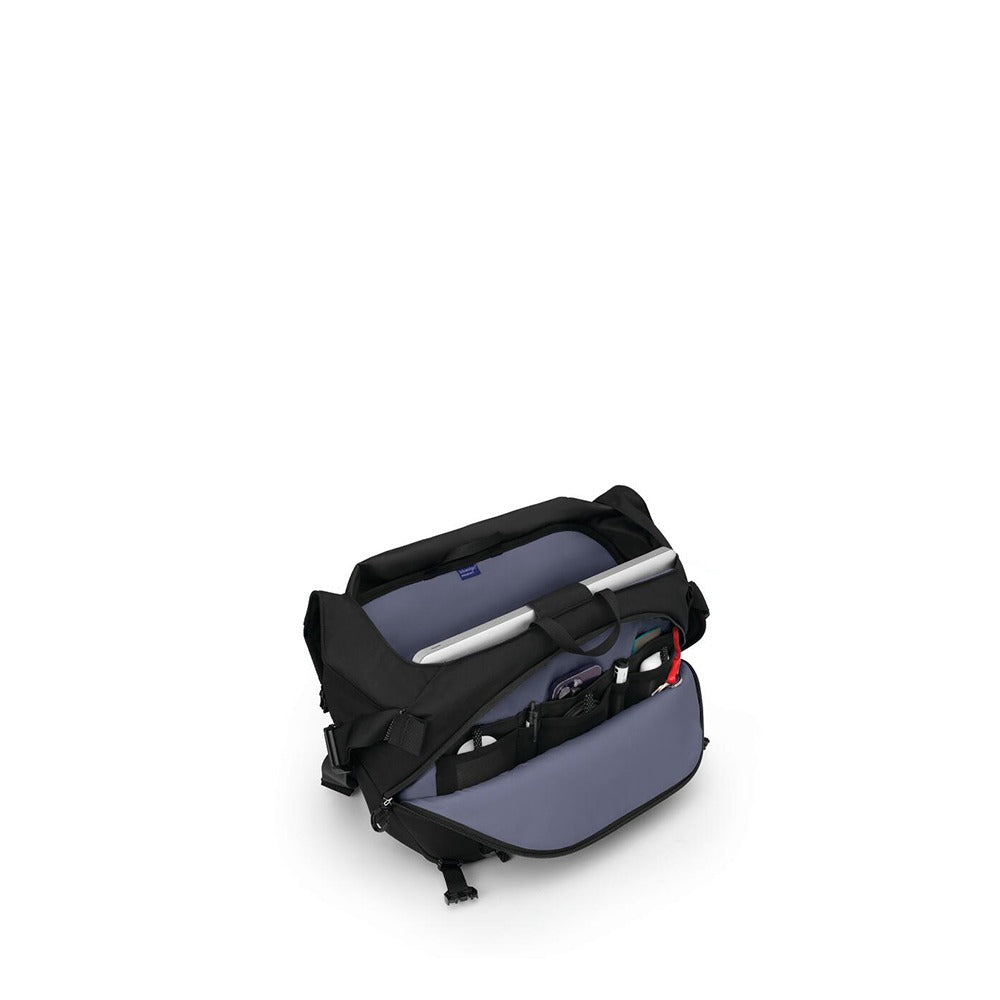 Osprey Metron Messenger 18L in Black — angle view 3