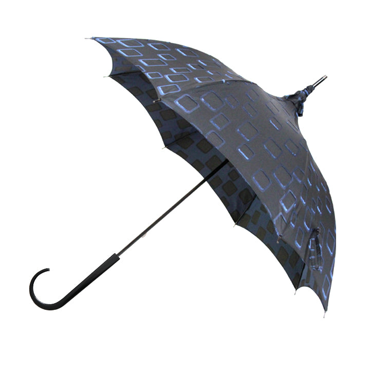 Vista 08020 High Fashion Pagoda Parasol Umbrella in Blue — front view
