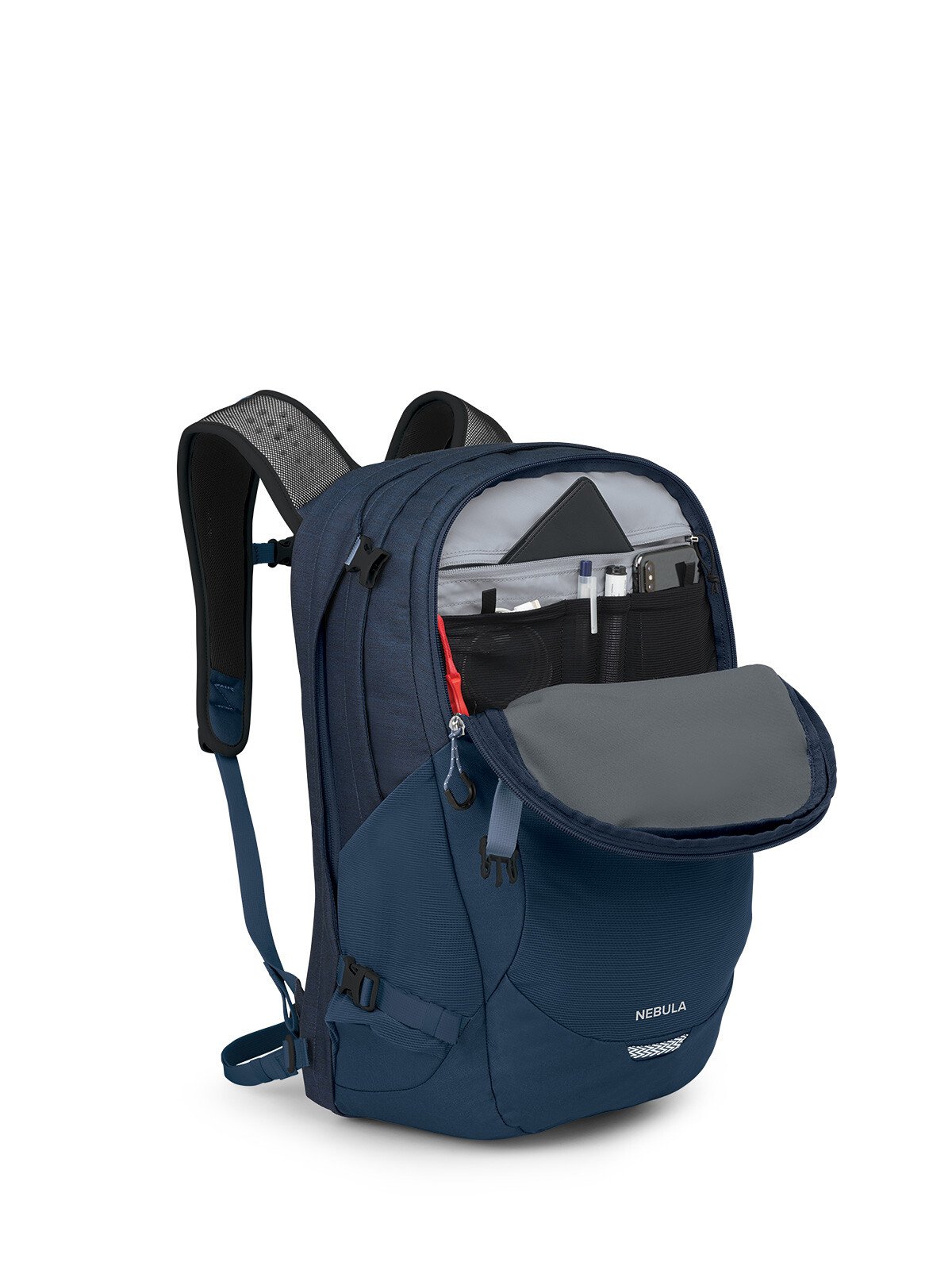 Osprey Nebula Backpack 32L in Atlas Blue Heather — angle view 2