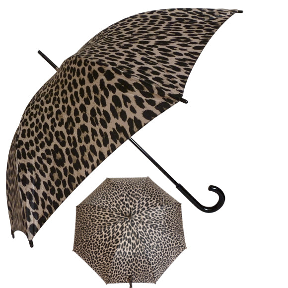 Vista 7029A Animal Prints Umbrella in Snow Leopard — front view # color_Snow Leopard