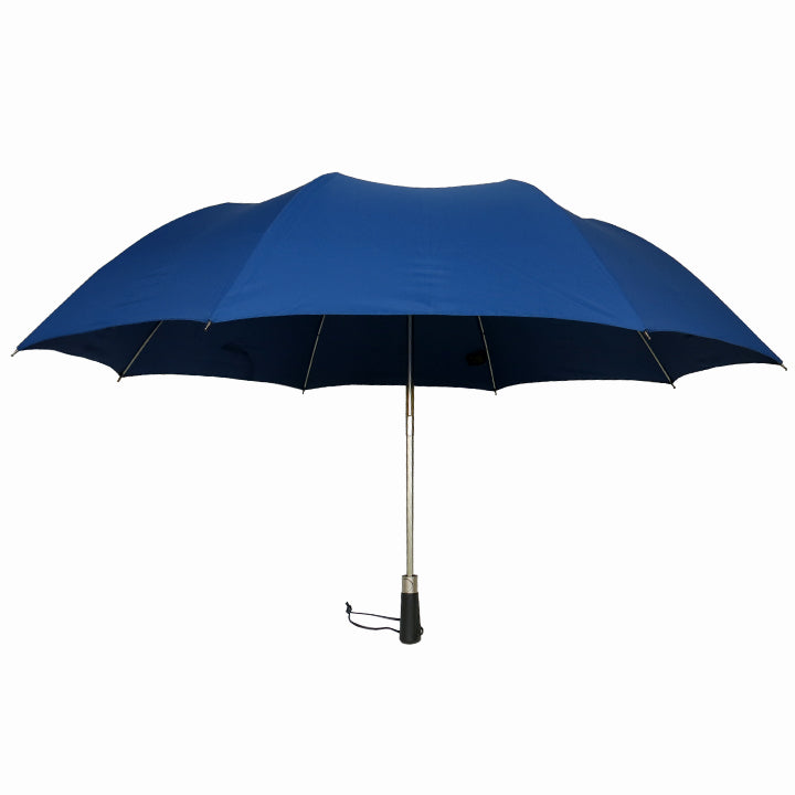 Vista 8010 Titanium Umbrella in Navy — angle view 3