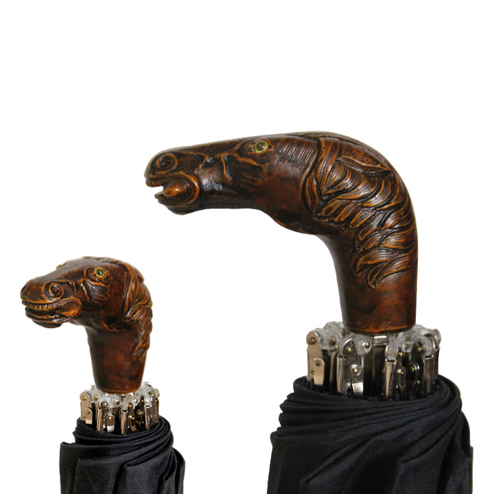 Vista 9003 Italian Horse Handle Umbrella — detail view