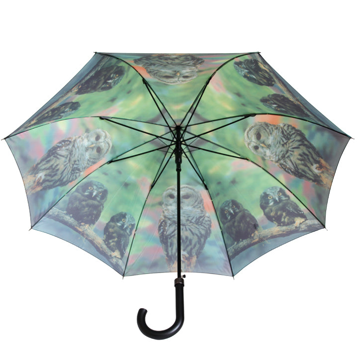 Vista 96014 Owl Umbrella in Green — interior view
