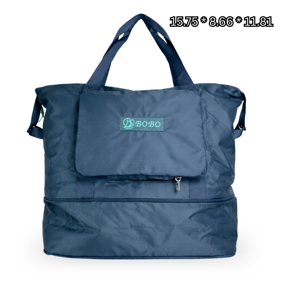 expandable travel tote bag BEIS The East / West in Black 22 w (top) Baggallini | Carryall Expandable Packable