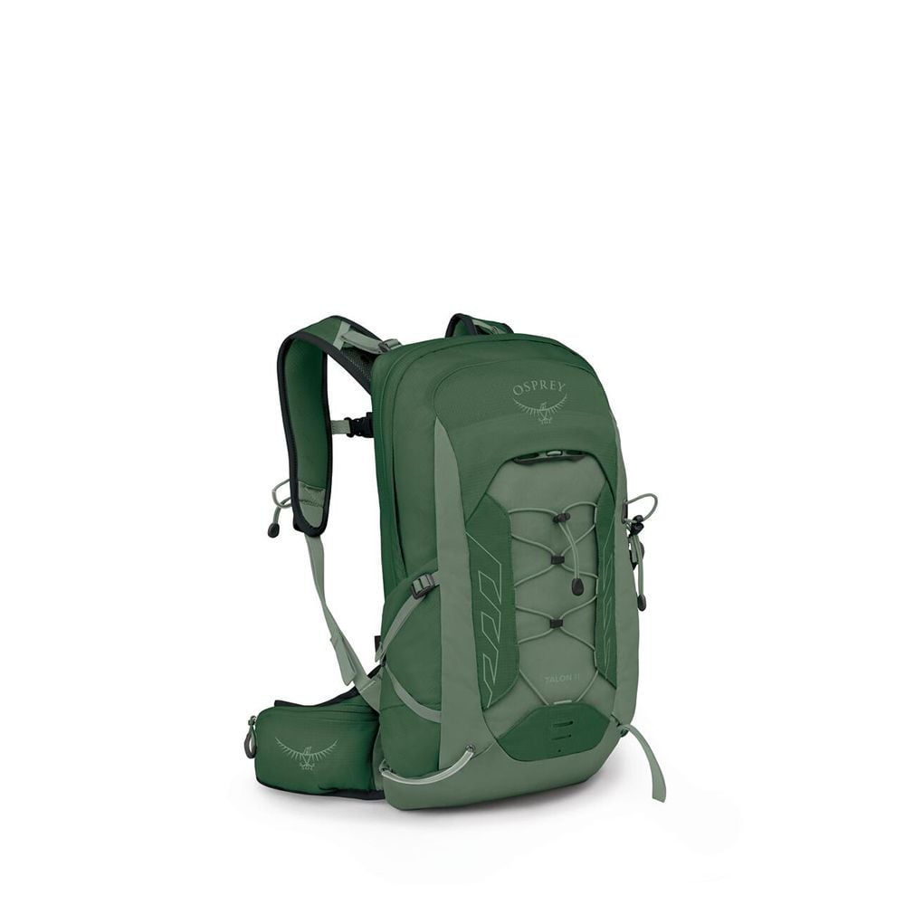 Osprey Talon 11 Hiking Backpack 11L in Green Canopy — angle view 2