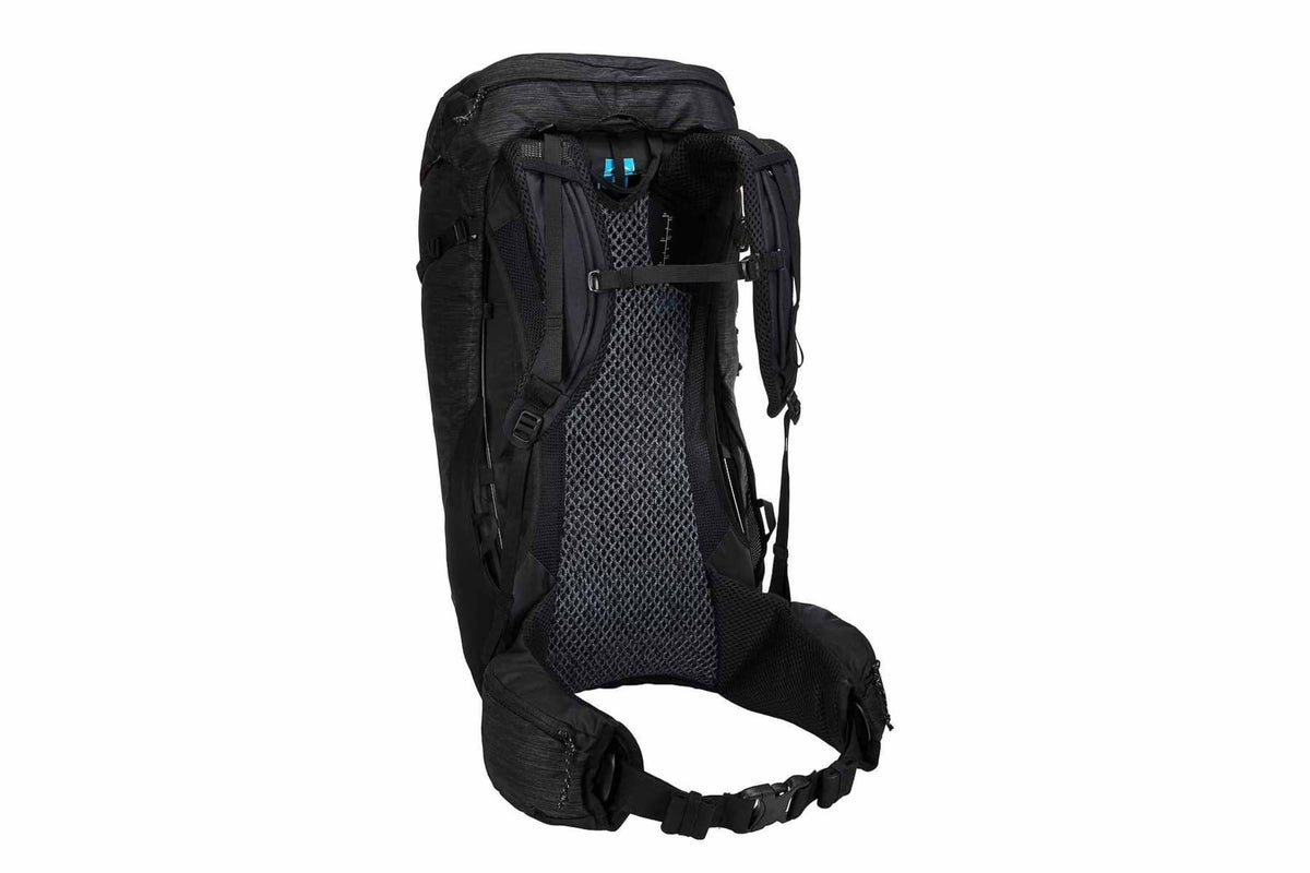 Thule Topio 40L backpacking pack in Black — back view