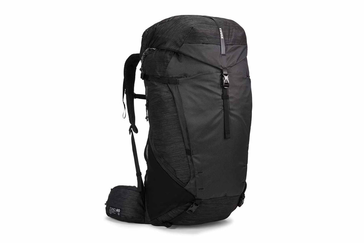 Thule Topio 40L backpacking pack in Black — front view # color_Black