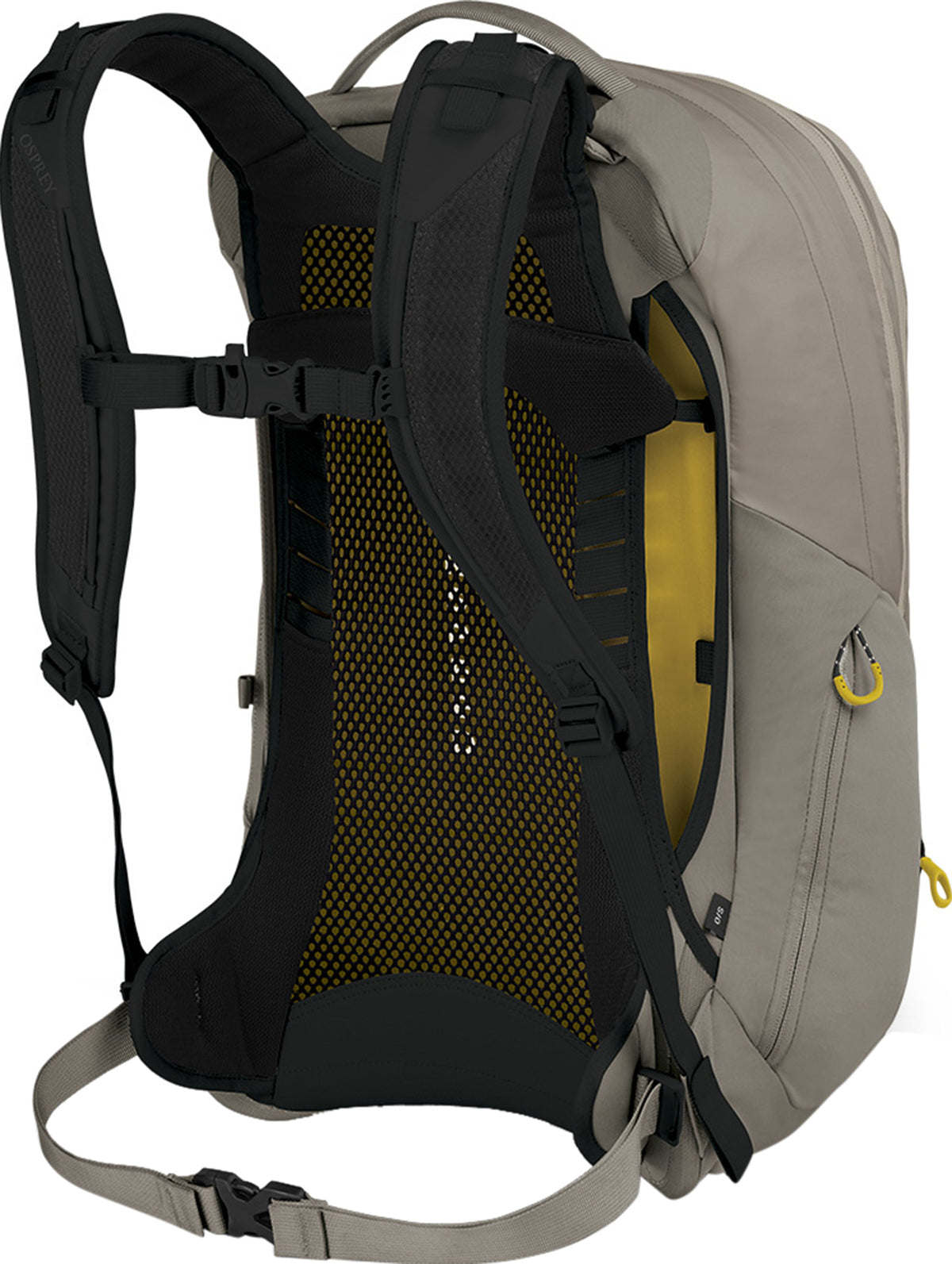 Osprey Radial Backpack 34L in Tan Concrete — side view