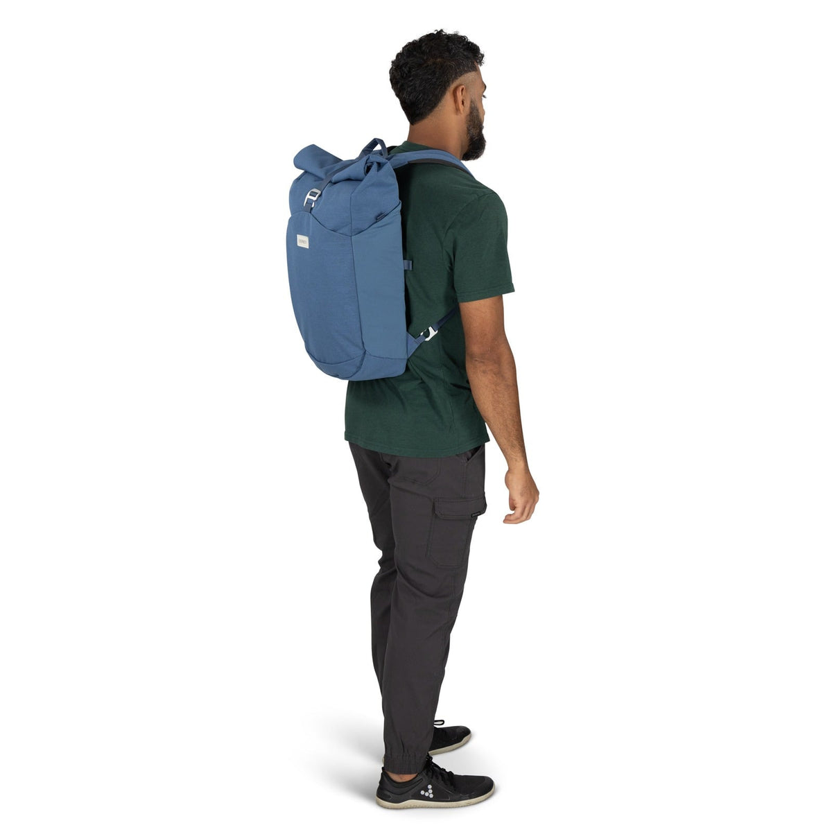 Osprey Arcane Roll Top Backpack 24L in Nirvana Blue Heather — lifestyle 2