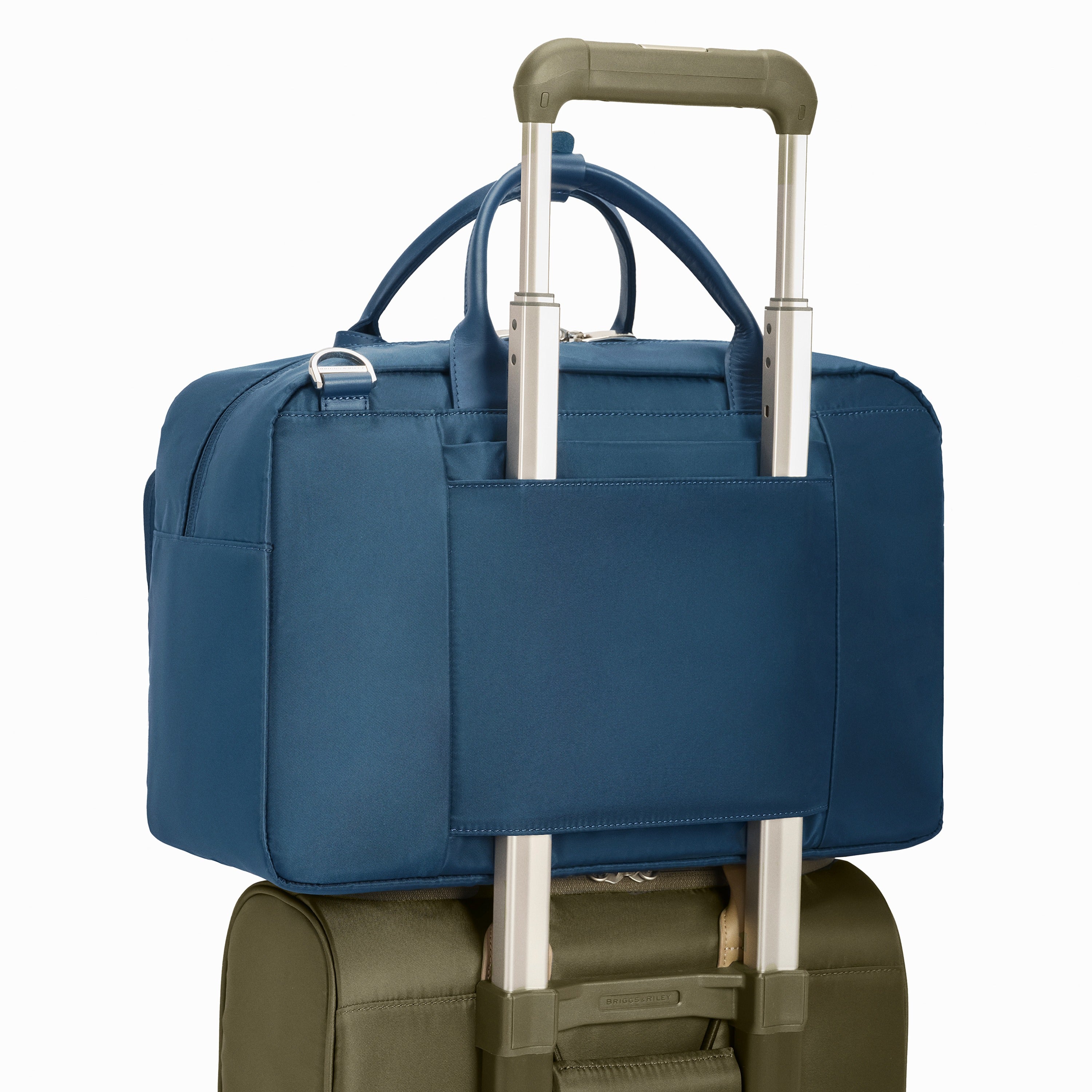 Briggs & Riley Rhapsody Multi-Pocket Cabin Bag in Navy — back view # color_Navy