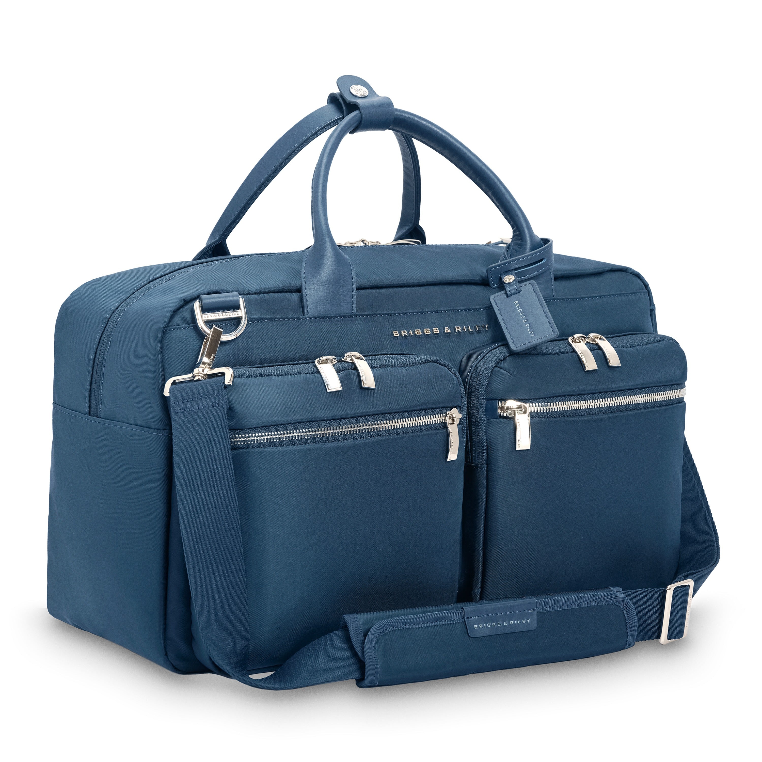 Briggs & Riley Rhapsody Multi-Pocket Cabin Bag in Navy — angle view 2 # color_Navy