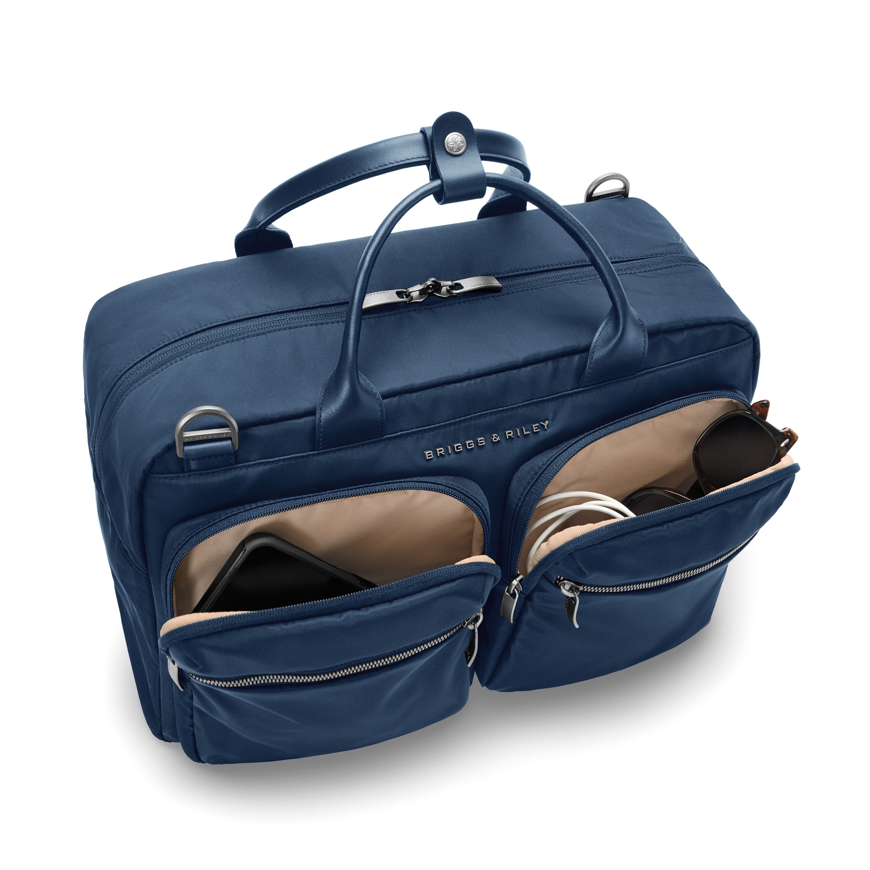 Briggs & Riley Rhapsody Multi-Pocket Cabin Bag in Navy — detail view # color_Navy