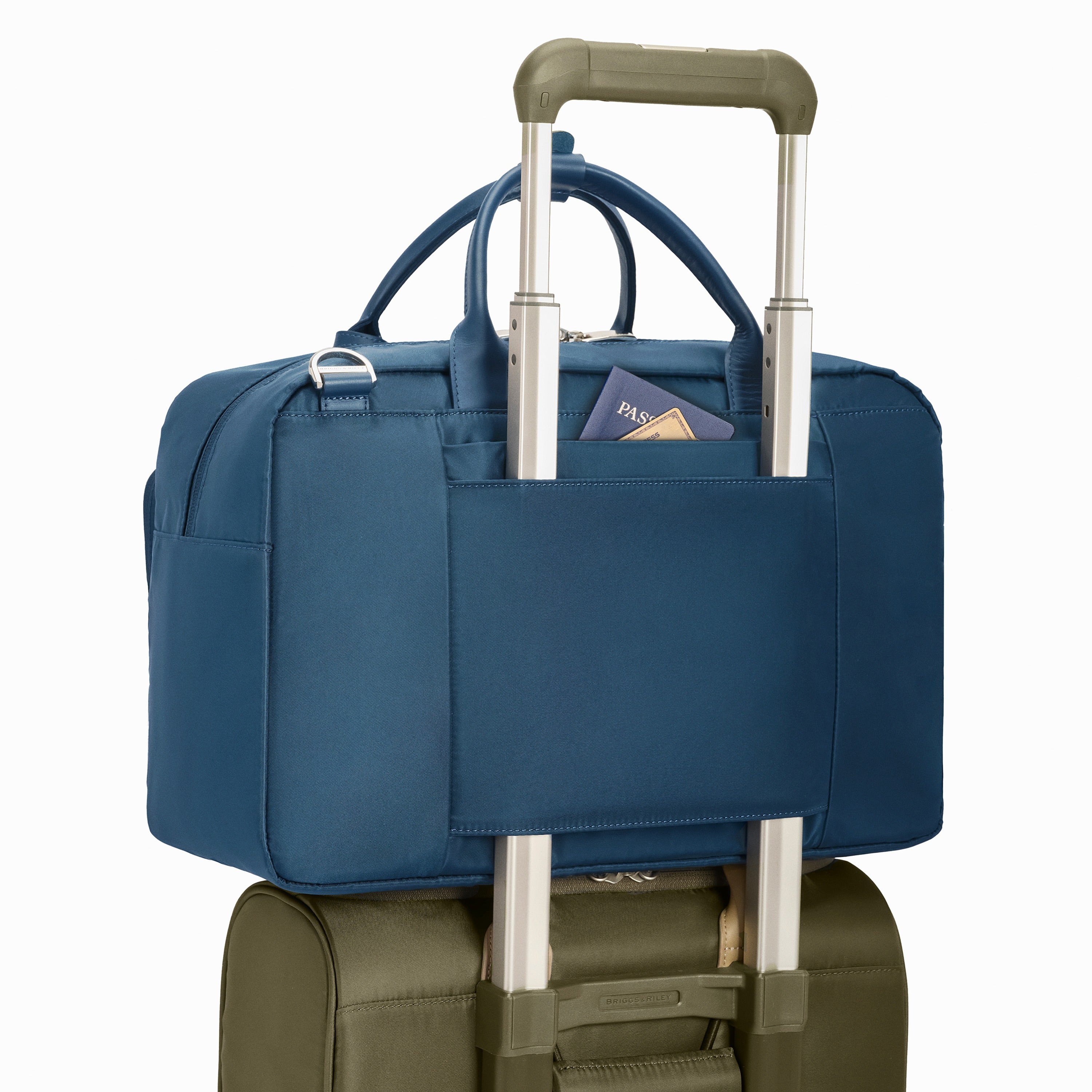 Briggs & Riley Rhapsody Multi-Pocket Cabin Bag in Navy — back view 2 # color_Navy