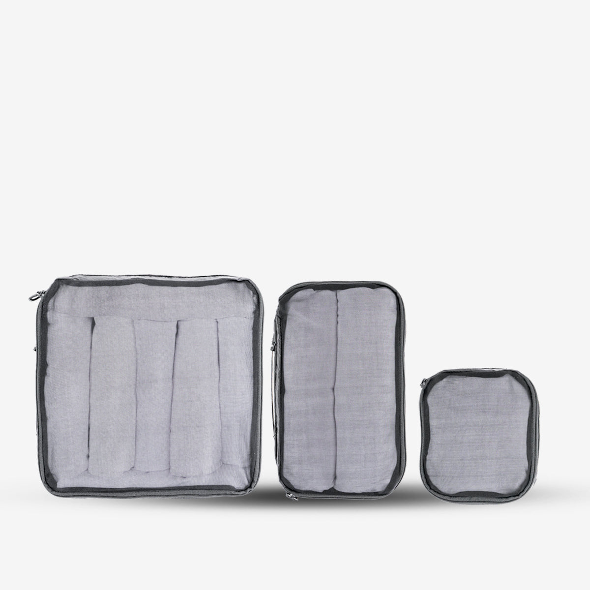 WANDRD Packing Cubes Bundle in Black — interior view