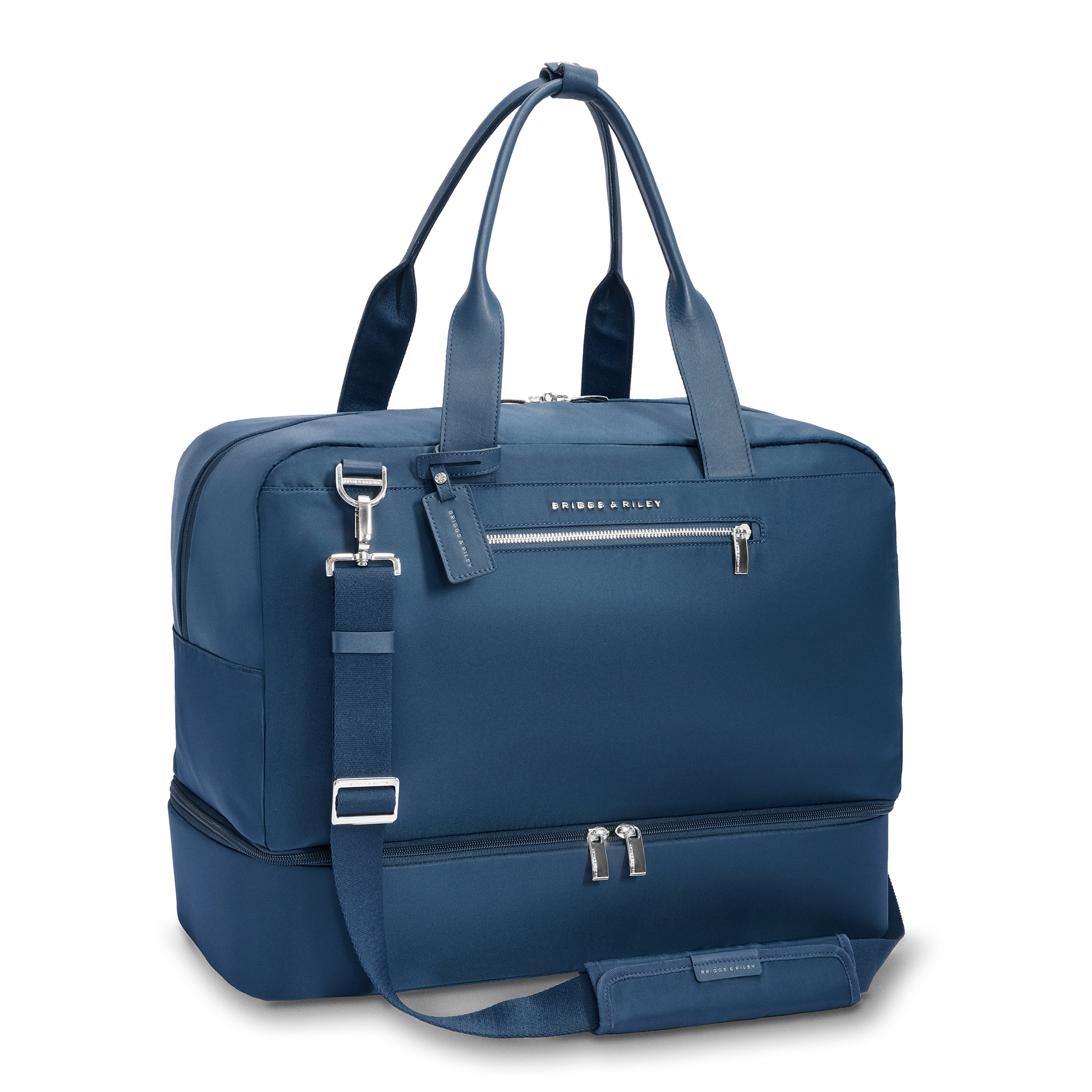Briggs & Riley Rhapsody Weekender Tote in Navy — angle view 2 # color_Navy