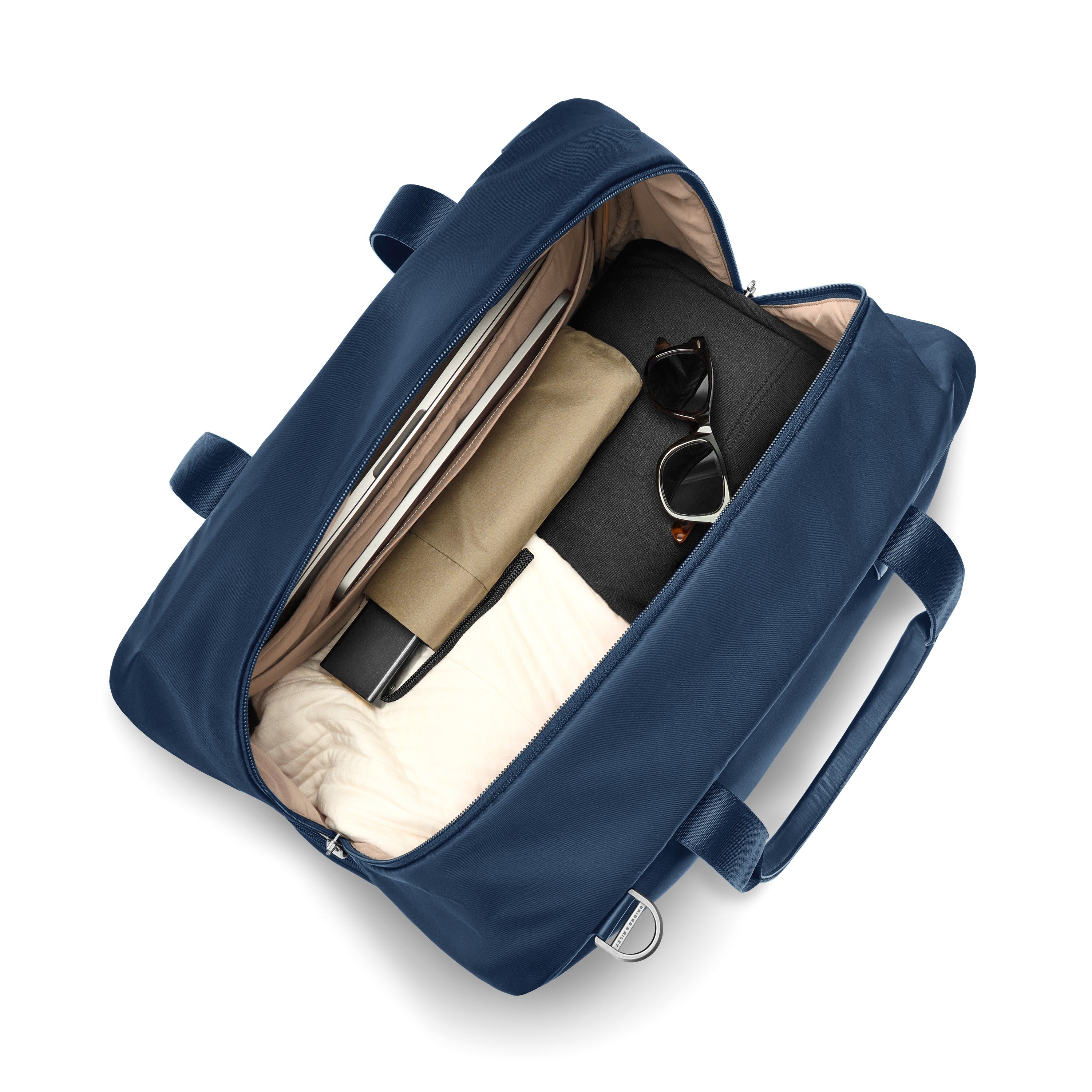 Briggs & Riley Rhapsody Weekender Tote in Navy — interior view 3 # color_Navy