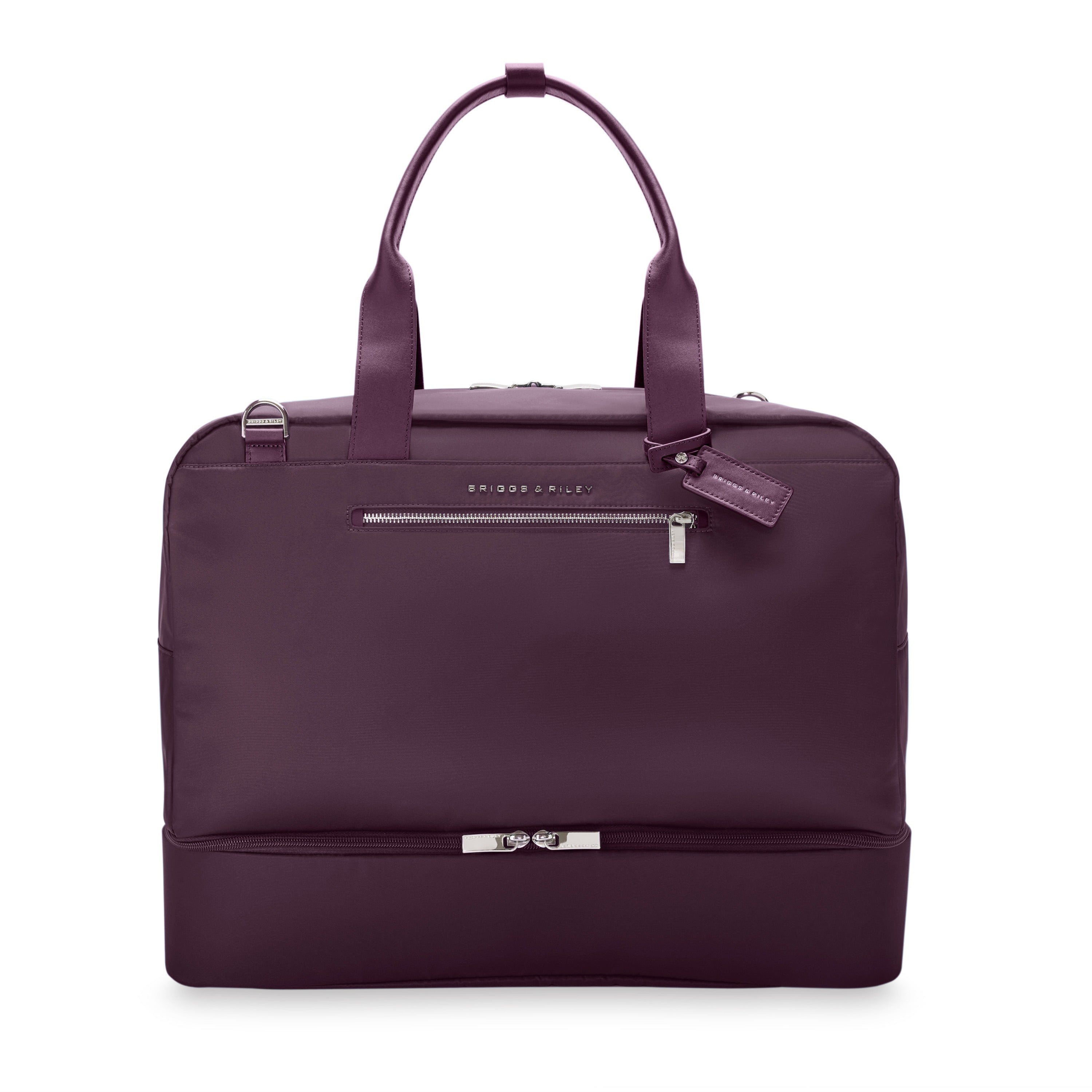 Briggs & Riley Rhapsody Weekender Tote in Plum — front view # color_Plum