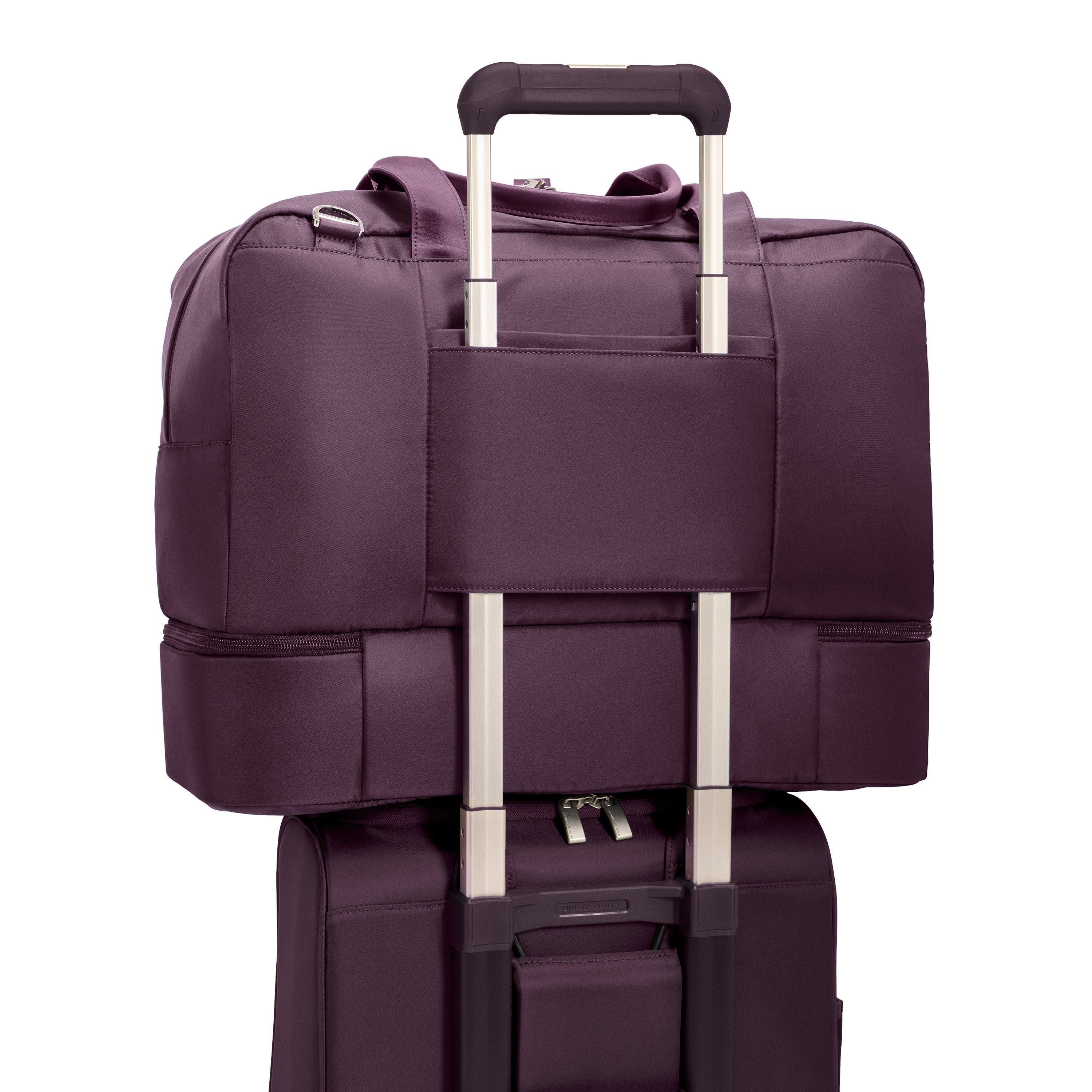 Briggs & Riley Rhapsody Weekender Tote in Plum — back view # color_Plum