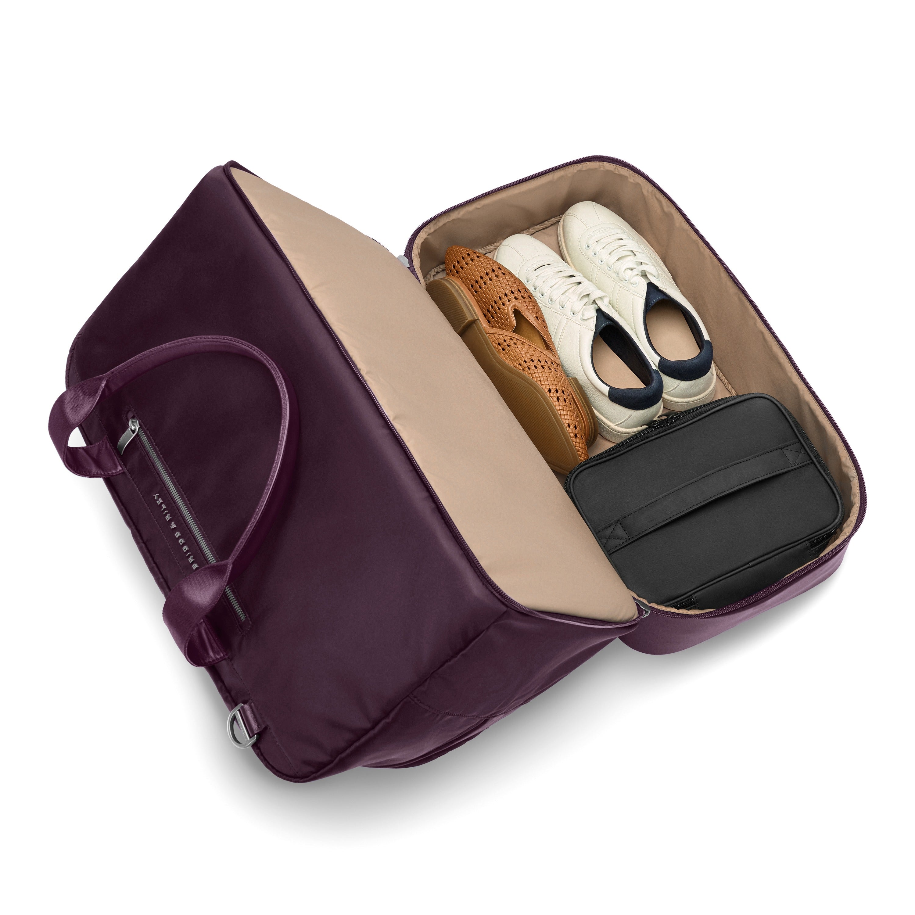 Briggs & Riley Rhapsody Weekender Tote in Plum — interior view 3 # color_Plum