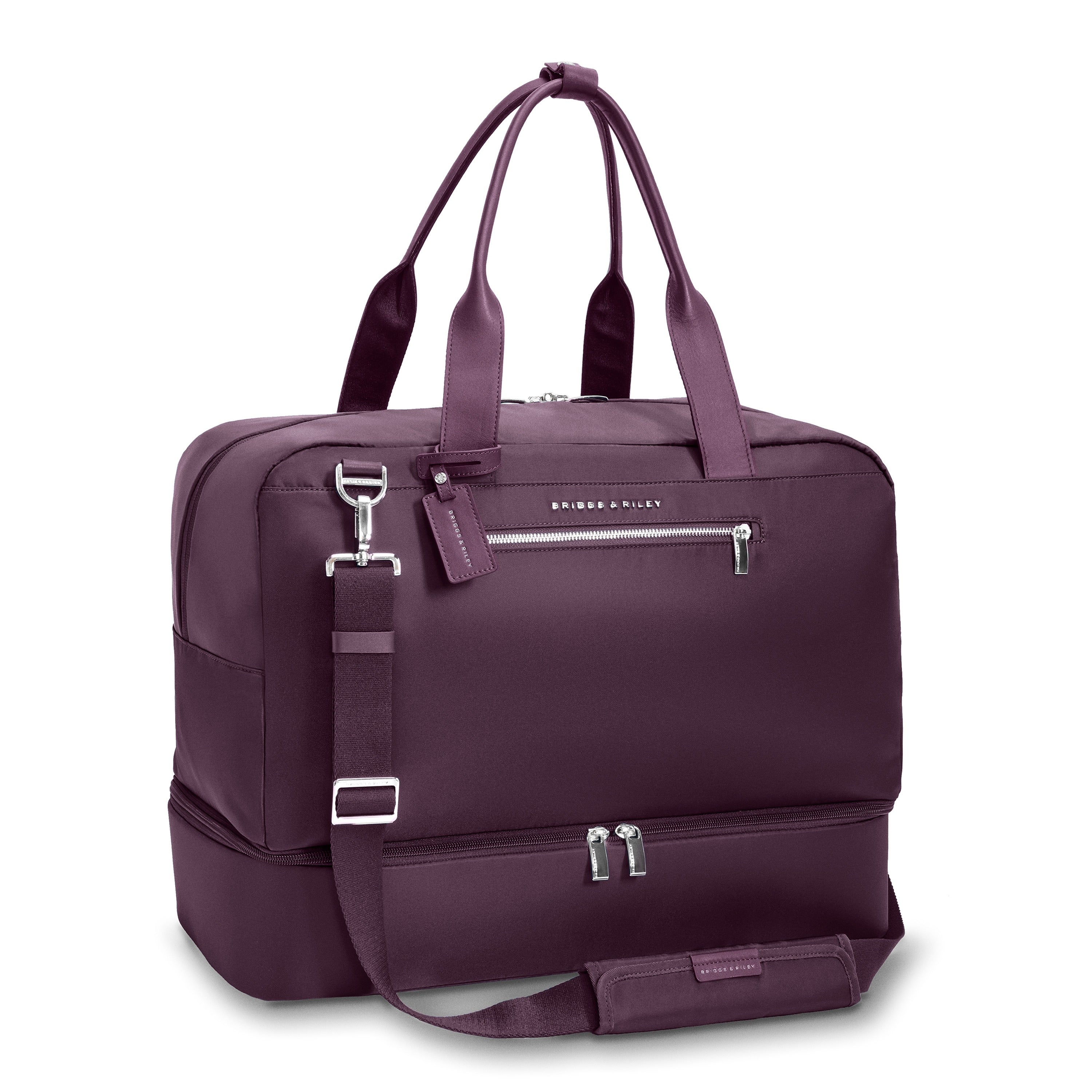 Briggs & Riley Rhapsody Weekender Tote in Plum — angle view 2 # color_Plum
